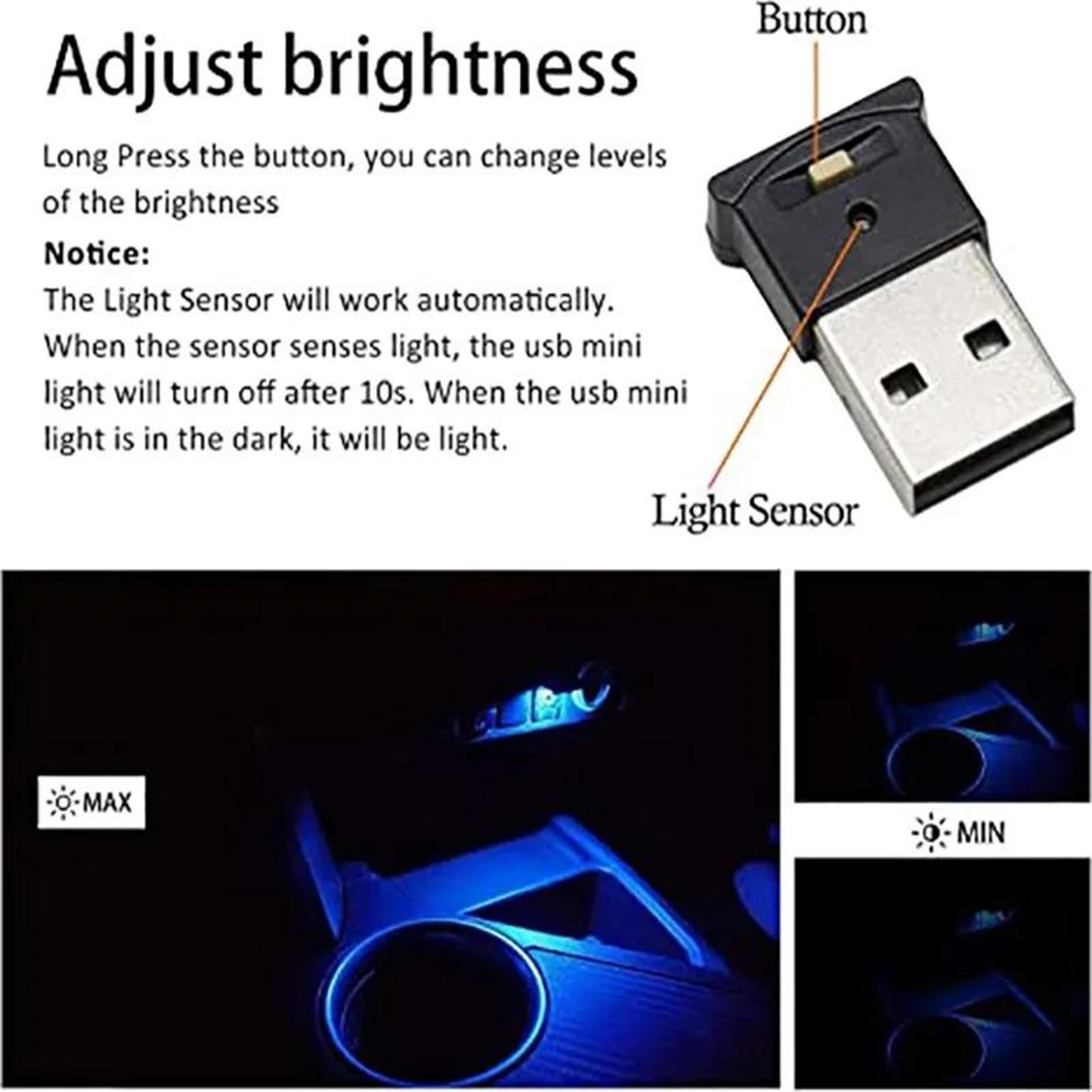 USB RGB Ambient Light Mini LED For Car Laptop  Keyboard  Smart Atmosphere Night Light 2