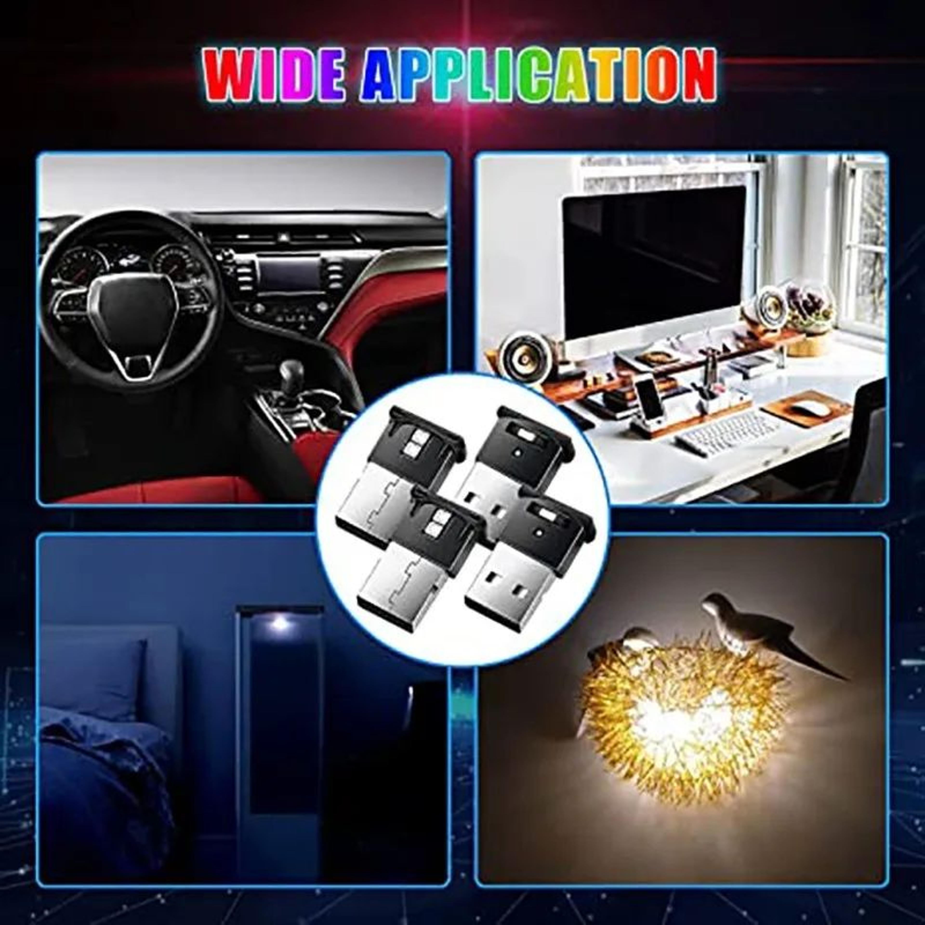 USB RGB Ambient Light Mini LED For Car Laptop  Keyboard  Smart Atmosphere Night Light 5