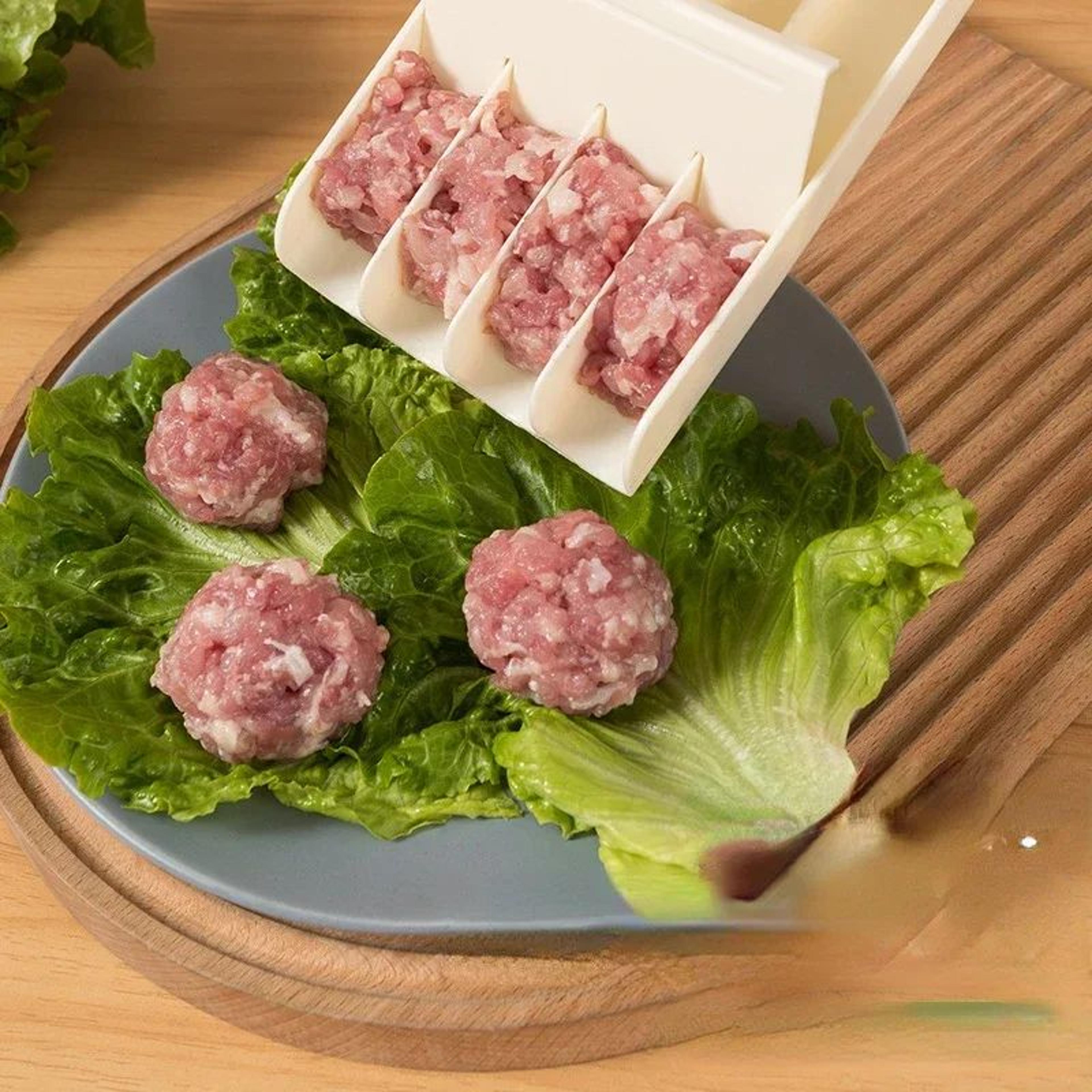 Manual Meatball Maker Mold Spoon Set  Easy DIY Meat  Fish Ball Kitchen Tool 1