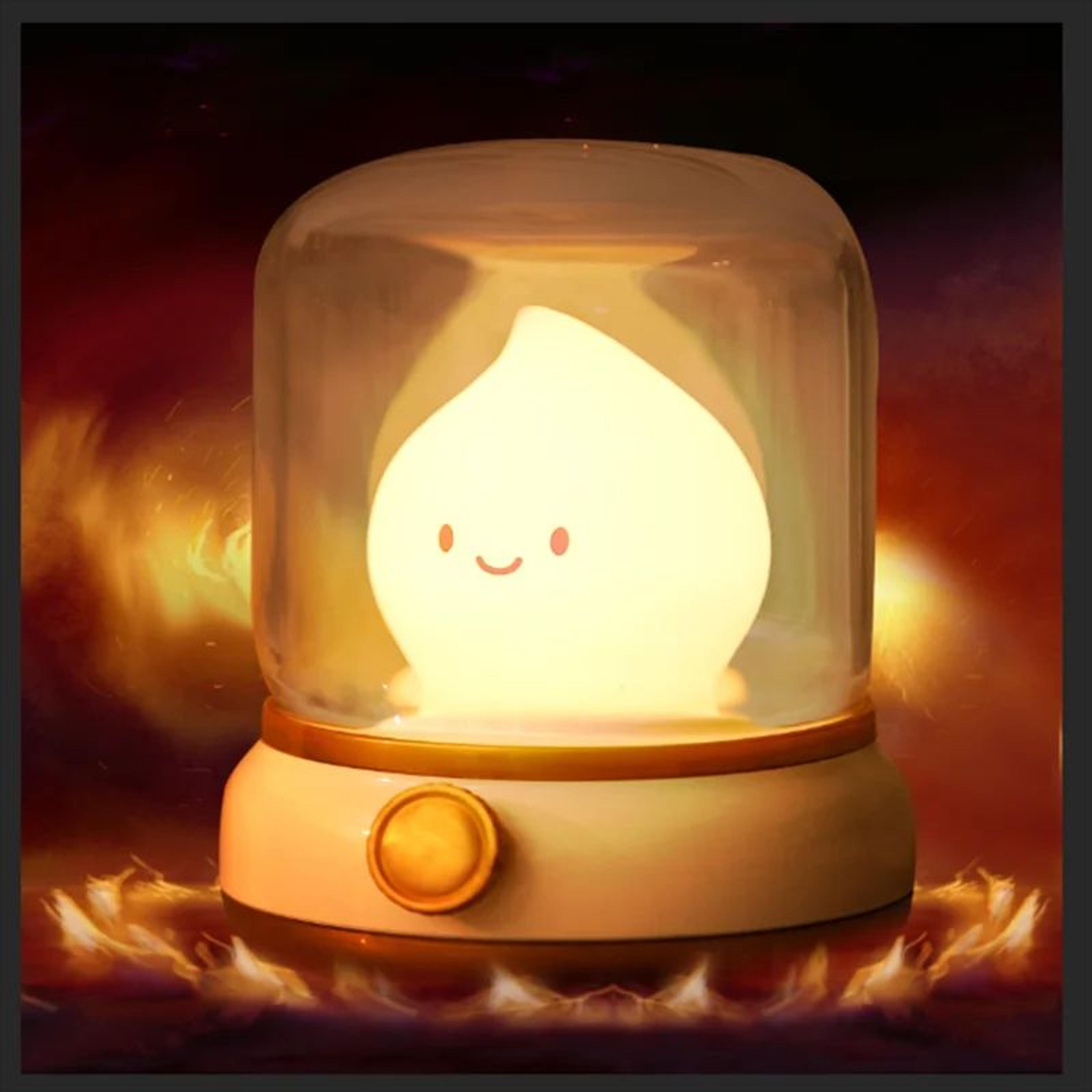 Mini Cartoon LED Night Lamp  USB Rechargeable Cute Desktop Table Light 4