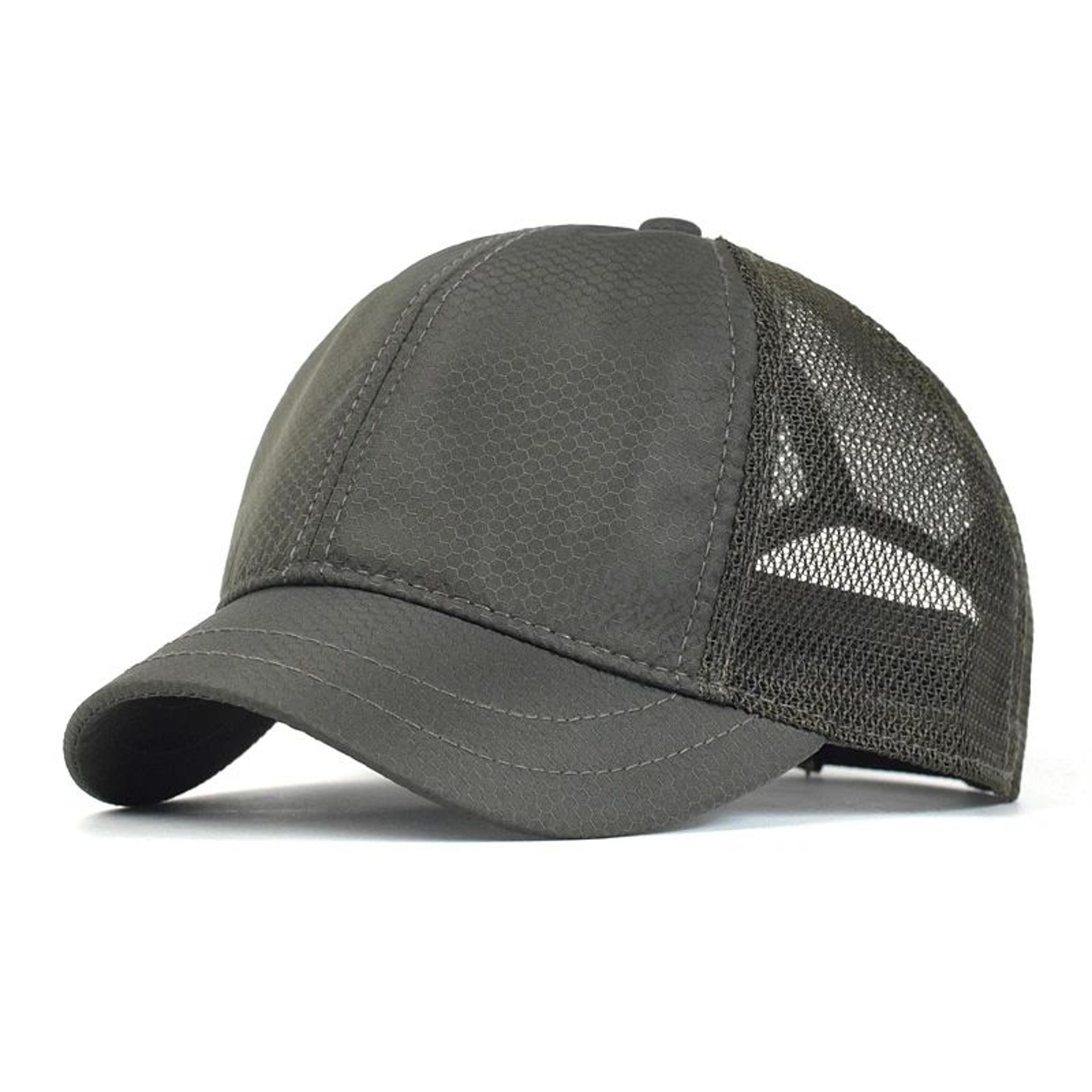 Summer Mesh Short Brim Baseball Cap  Breathable Adjustable Dad Hat 0