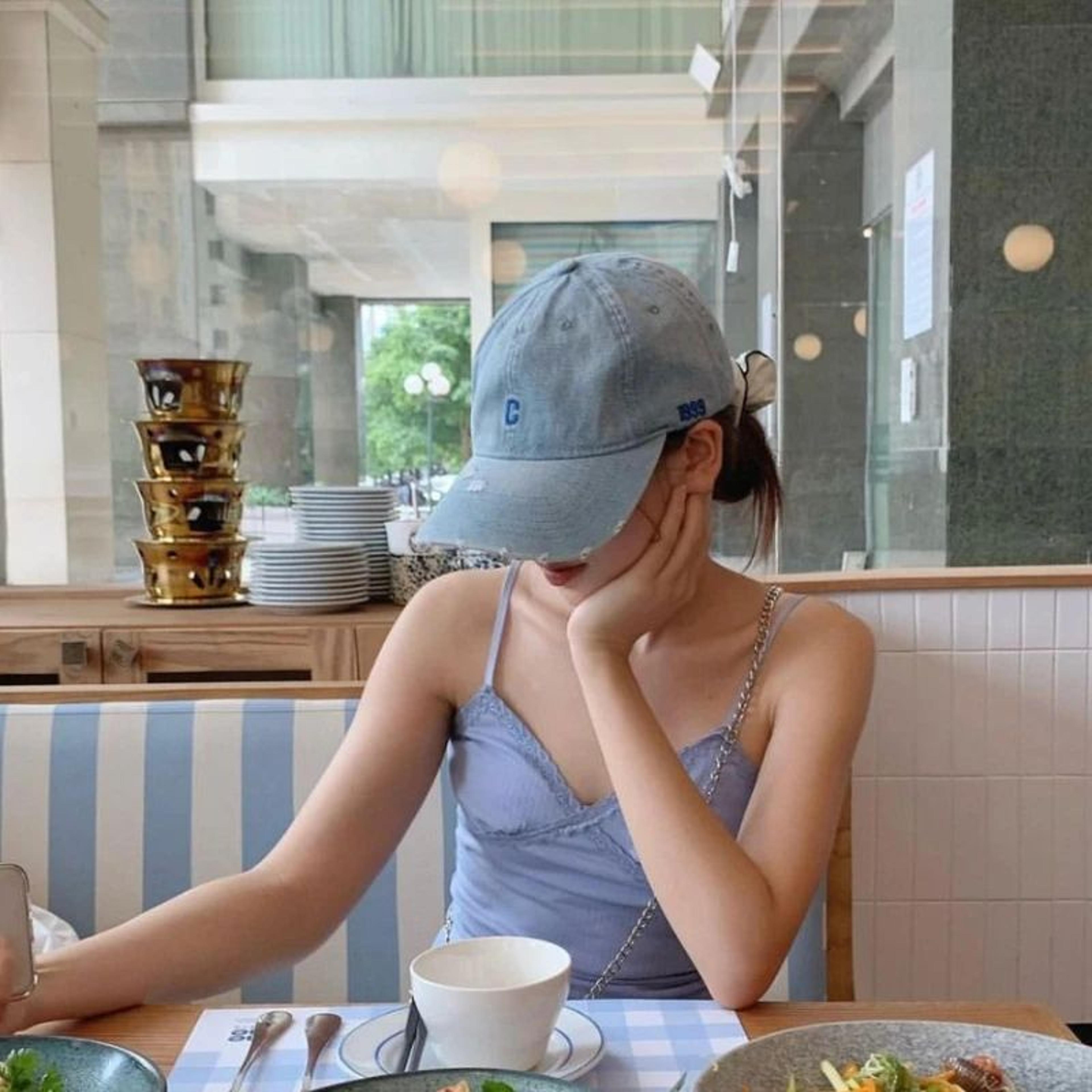 Distressed Denim Baseball Cap For Big Heads  Adjustable Korean Duckbill Dad Hat 1