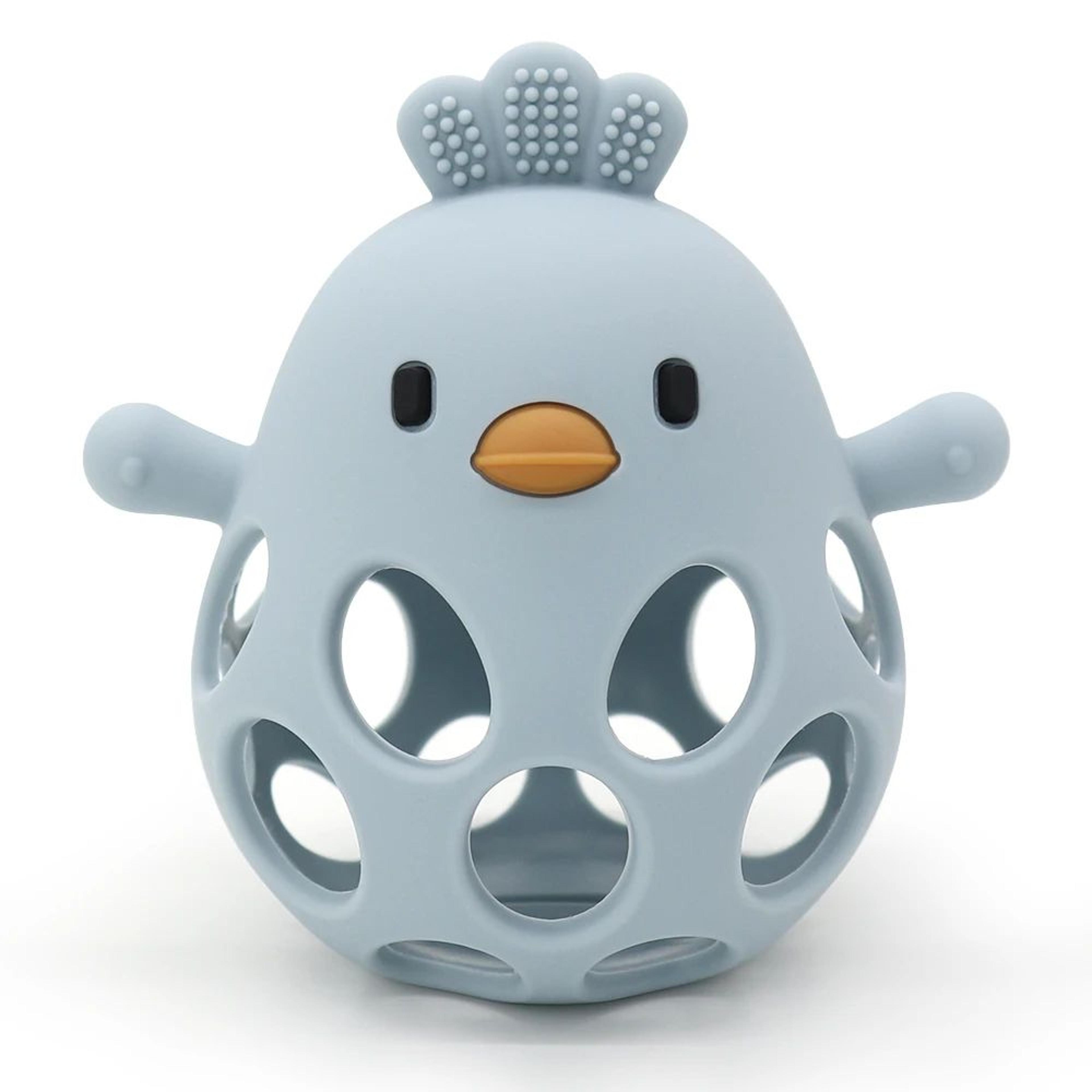 Cartoon Chick Silicone Baby Teether Toy  Soft Hollow Teething Chew For Infants 6