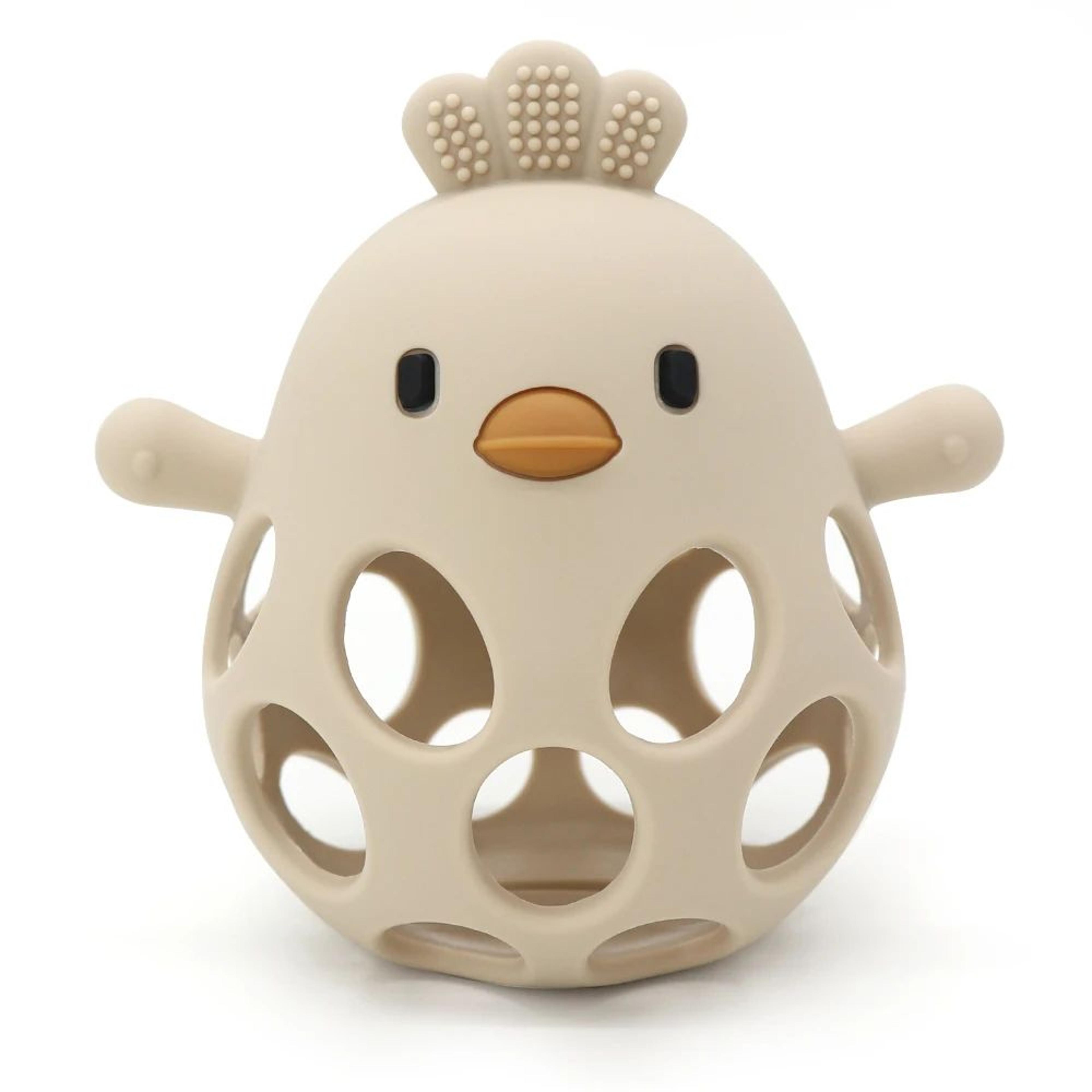 Cartoon Chick Silicone Baby Teether Toy  Soft Hollow Teething Chew For Infants 8