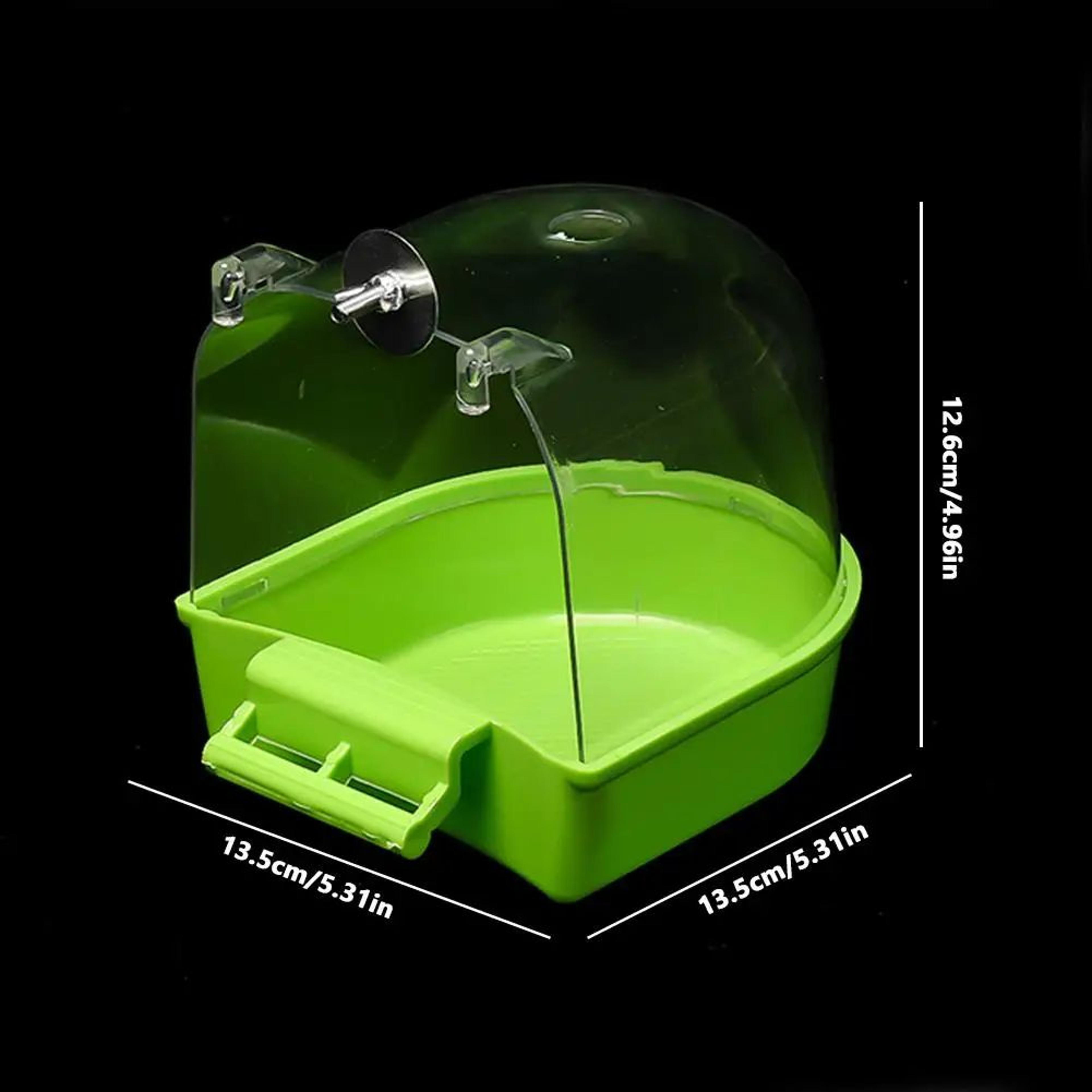 Hanging Bird Bath Box For Parrots  Parakeets  Cage Shower Tub For Budgie Cockatiel  Lovebird 3