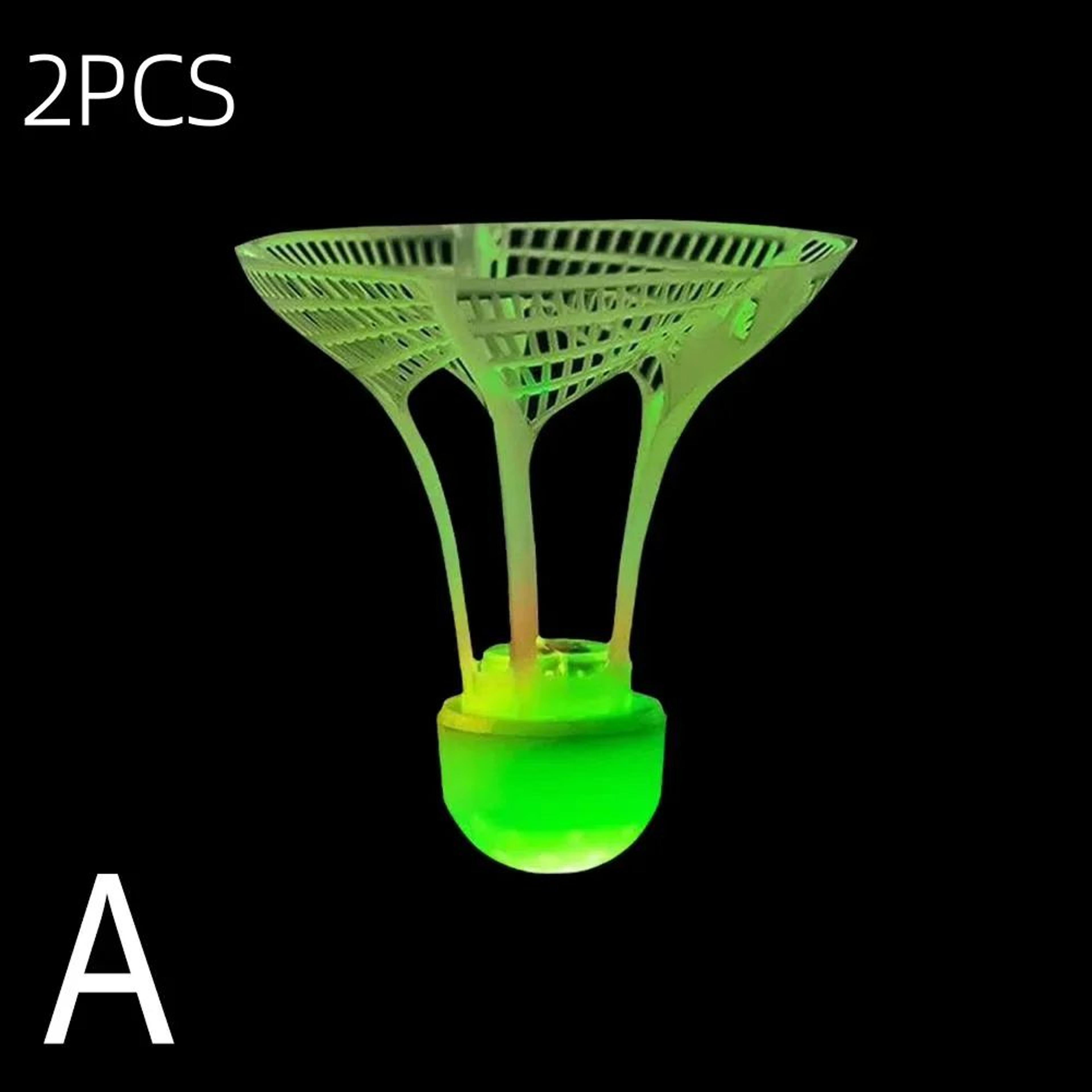 LED Luminous Windproof Badminton Shuttlecock  Durable Nylon Glow Shuttle For Night Play 10
