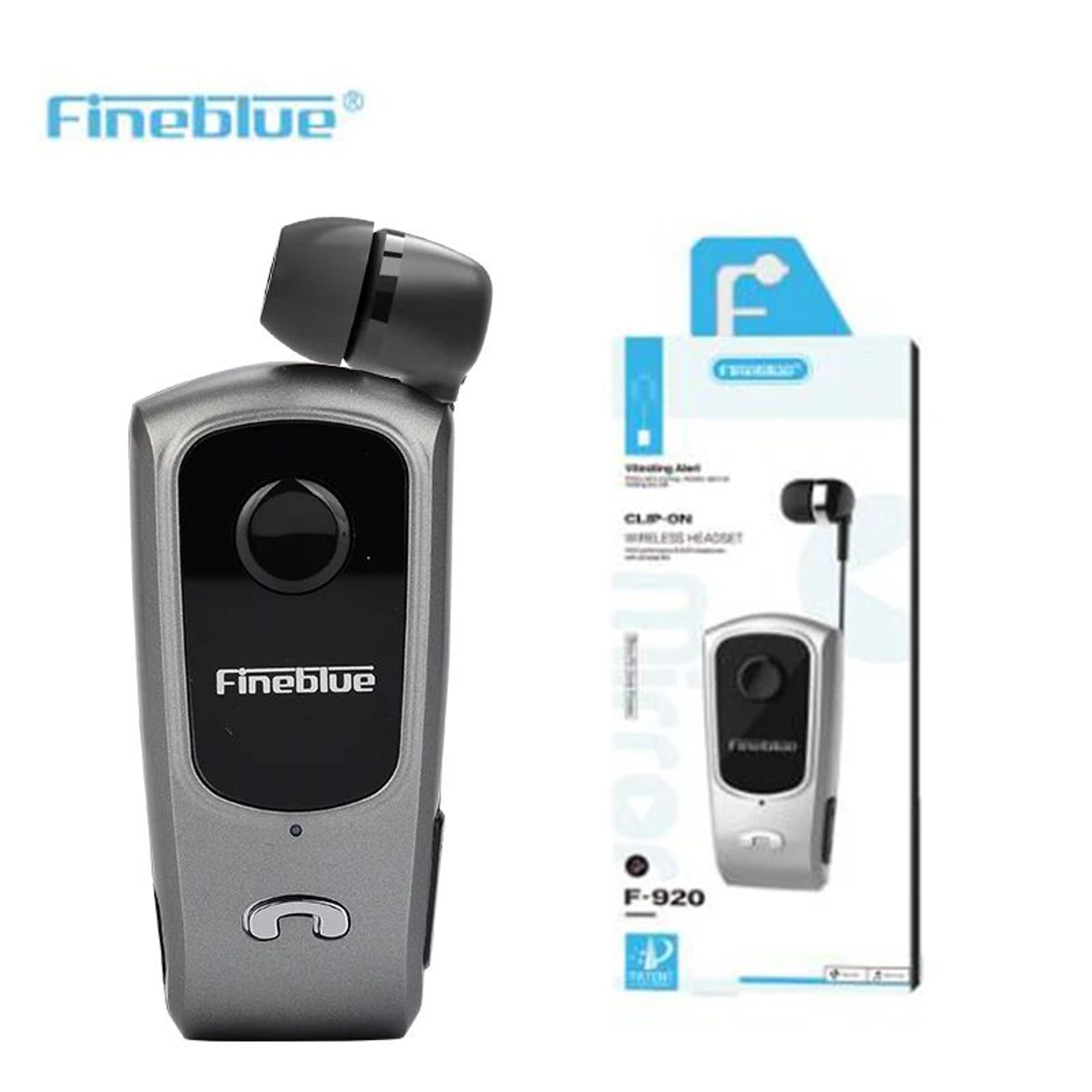 FineBlue F920 Bluetooth 53 Retractable Wireless Earbud Headset  ClipOn Sports Earphone With Vibrati