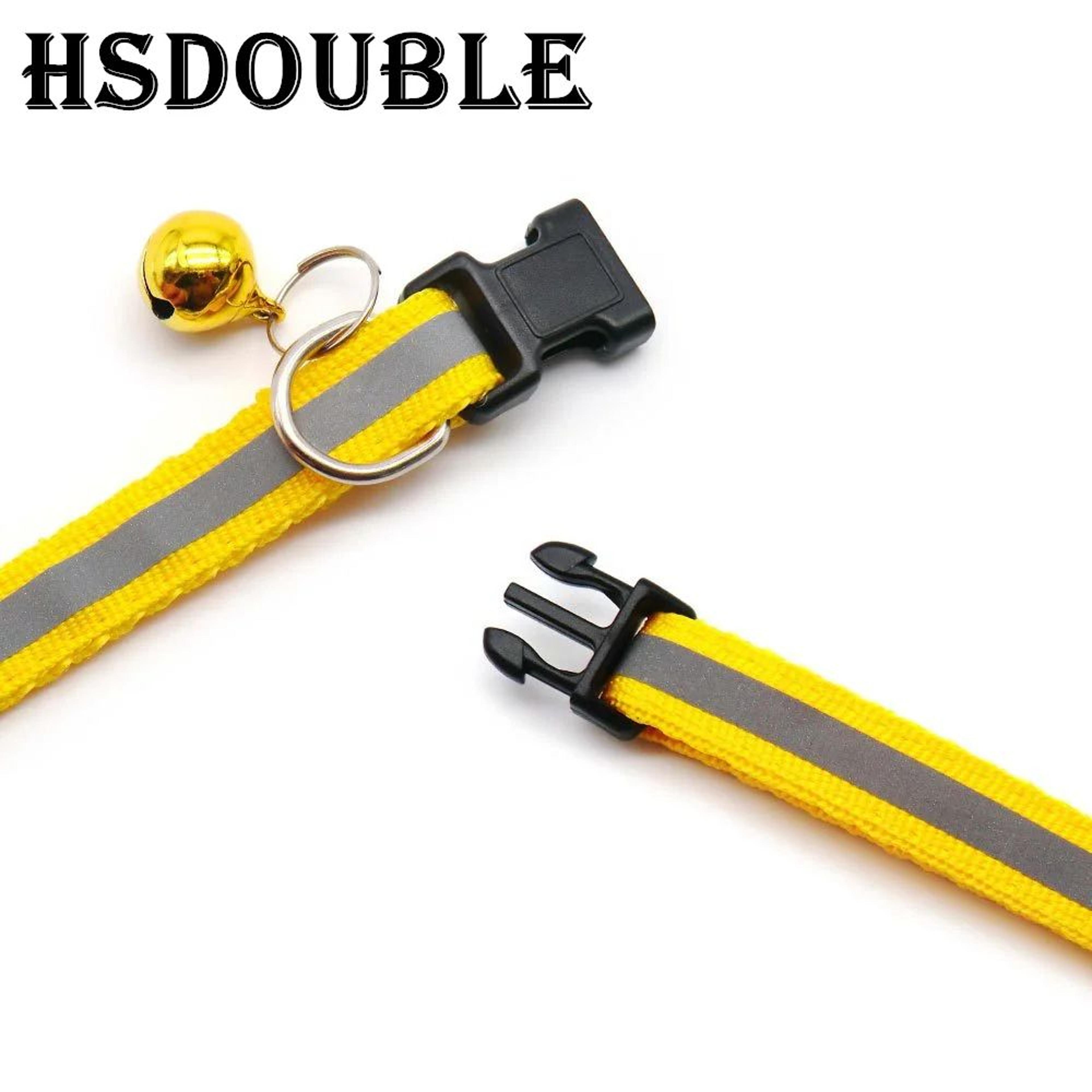 2Pack Reflective Adjustable Cat  Small Dog Collar With Bell  Safety Pet Collar Set 1