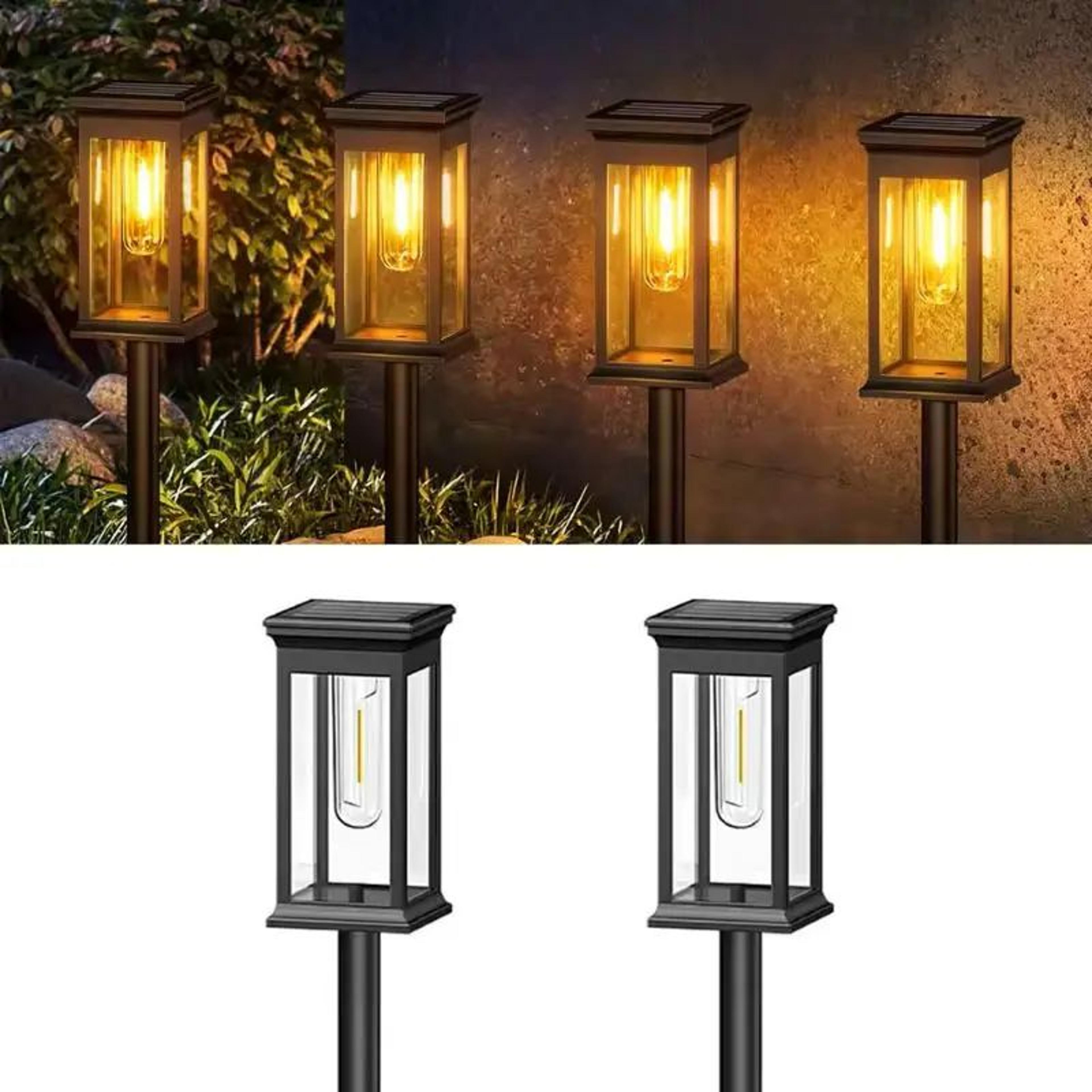Solar Garden Pathway Lights Outdoor  IP65 Waterproof Automatic Landscape Lawn Lights 7