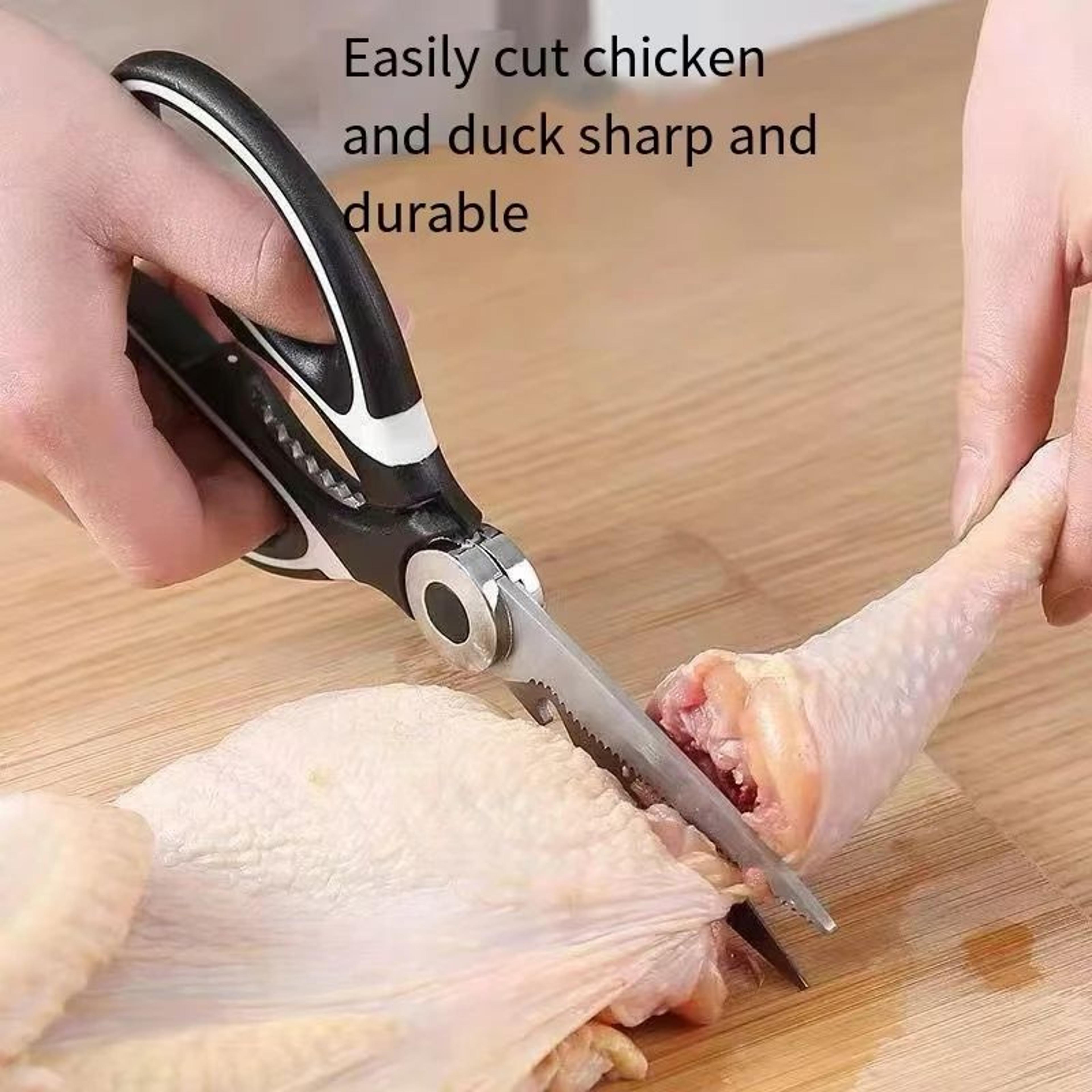Heavy Duty Stainless Steel Kitchen Scissors  Multifunction Poultry Fish  Vegetable Shears 2