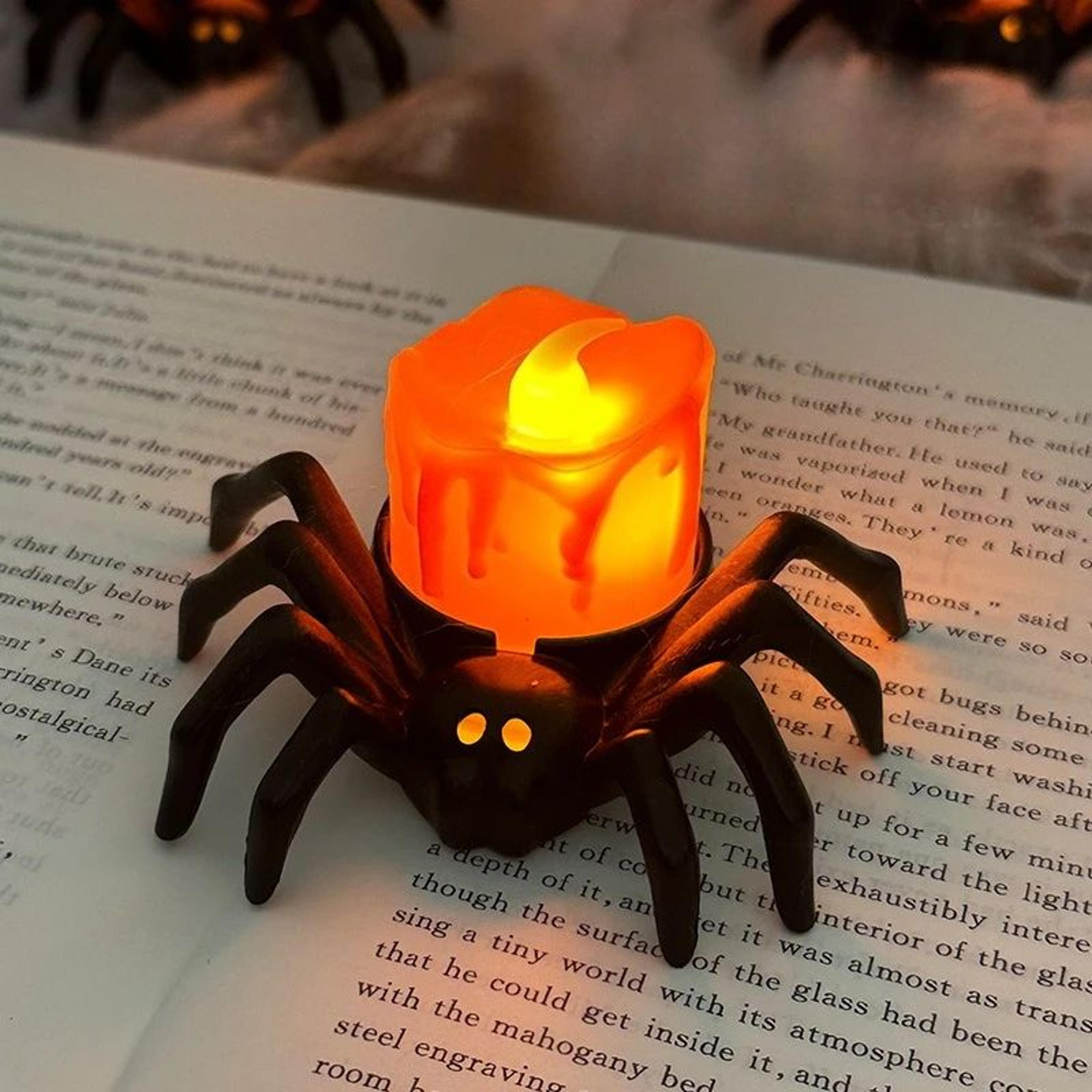 LED Halloween Spider Night Light Decoration  Spooky Party  Haunted House Prop 5