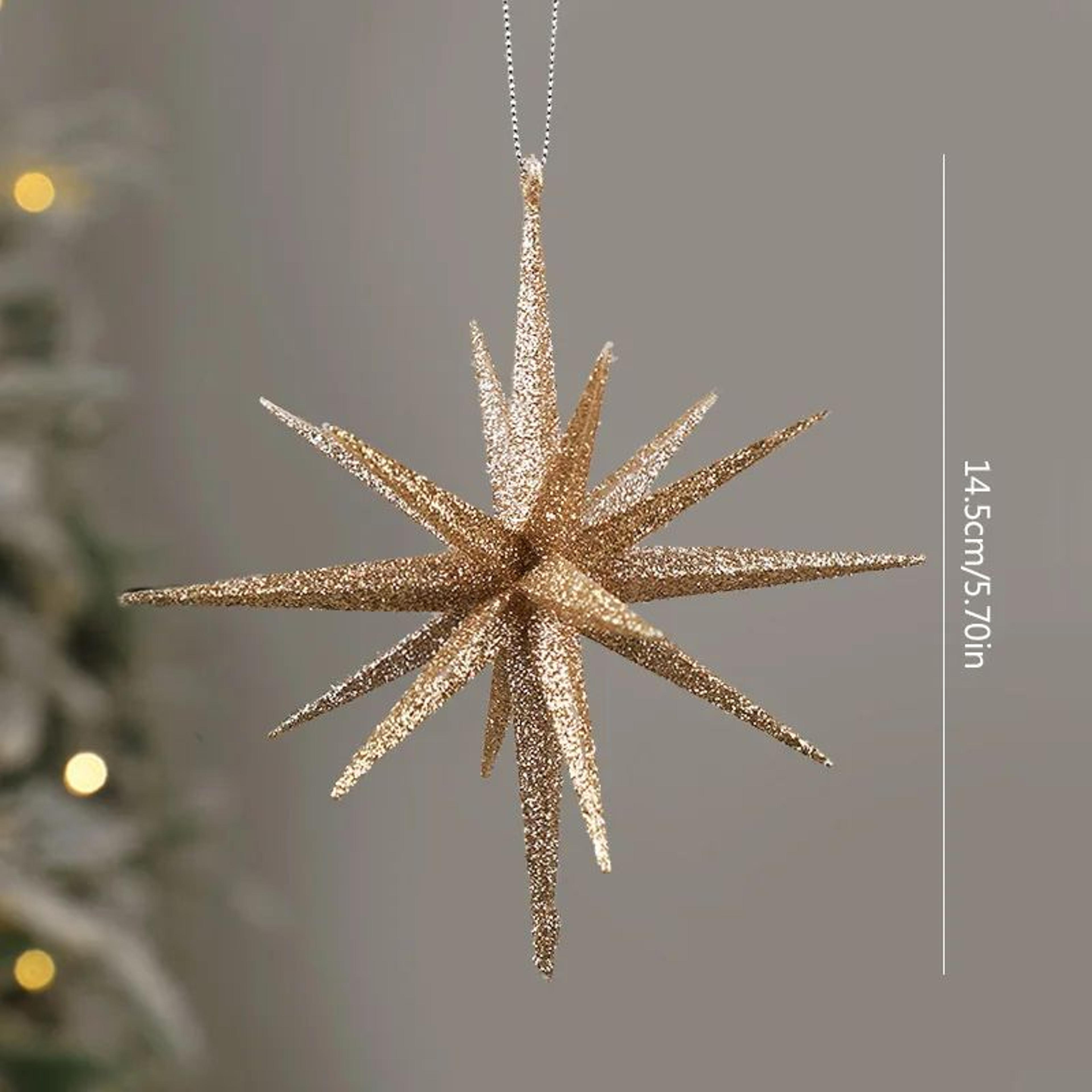 Glitter Exploding Star Christmas Ornament  Hanging Star Tree Decoration 8