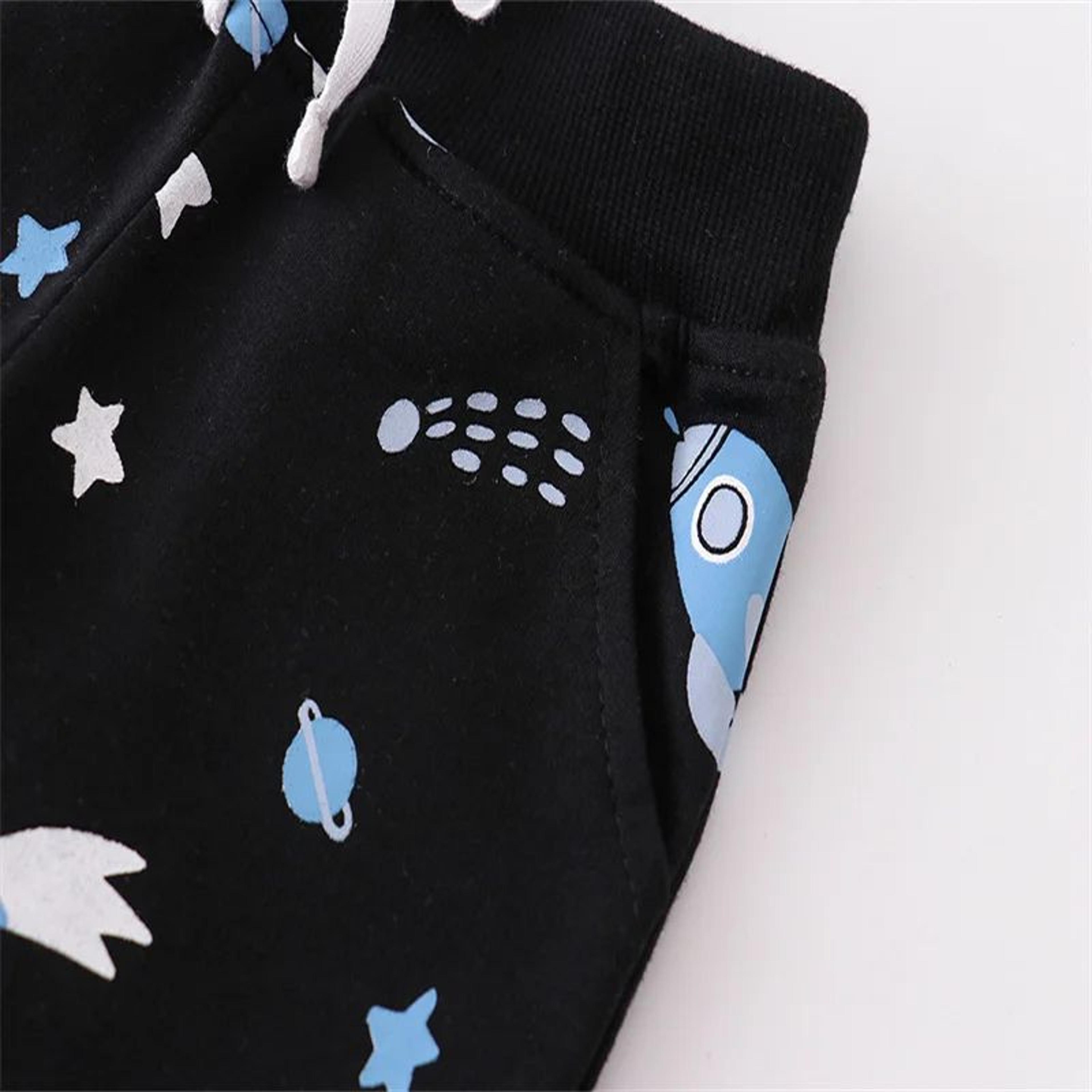 Jumping Meters Kids Space Print Sweatpants  Cotton Drawstring Harem Pants For Boys 2T7T 1