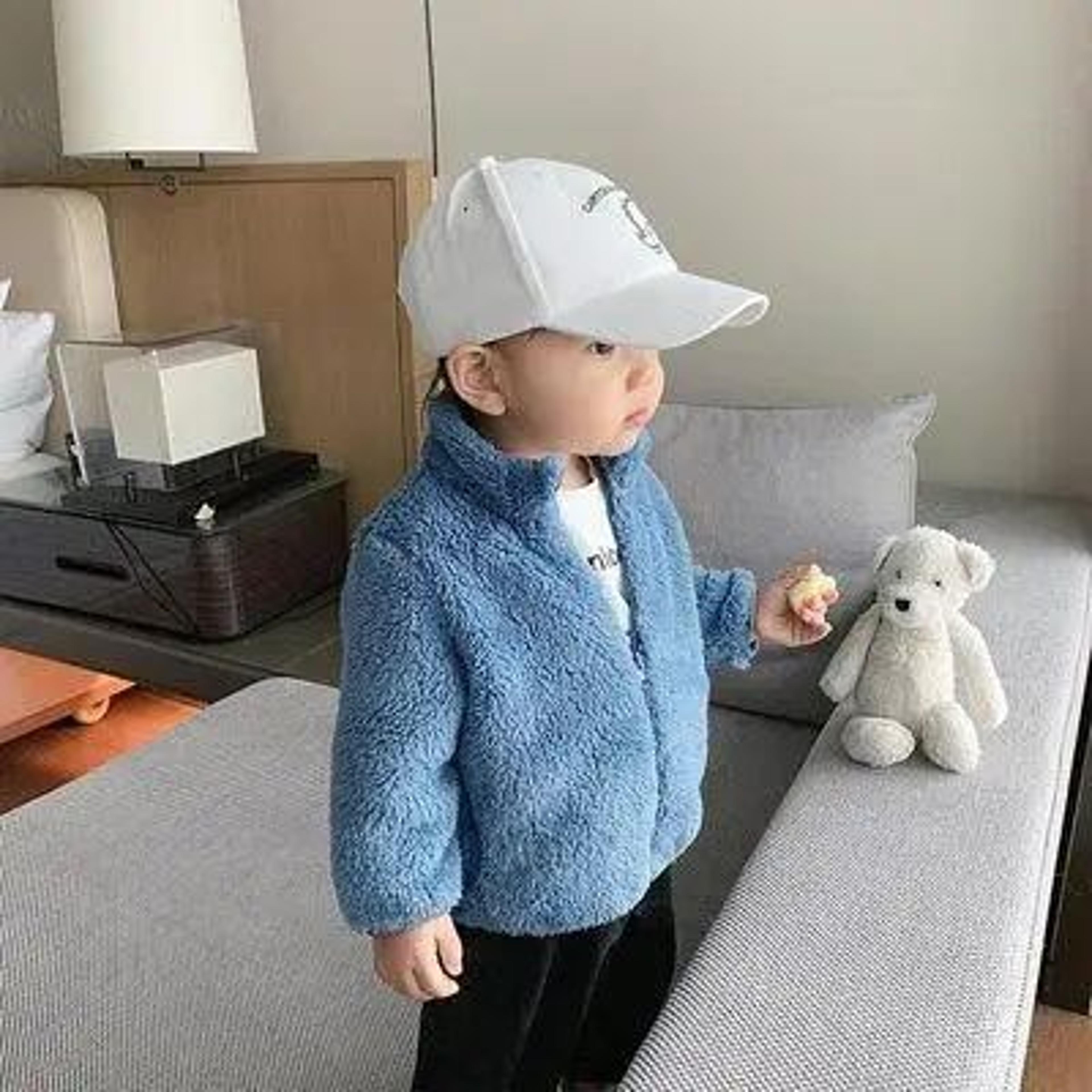 CozyCord Kids Plush Jacket  Warm Corduroy Toddler Coat For Boys  Girls 16Y 8