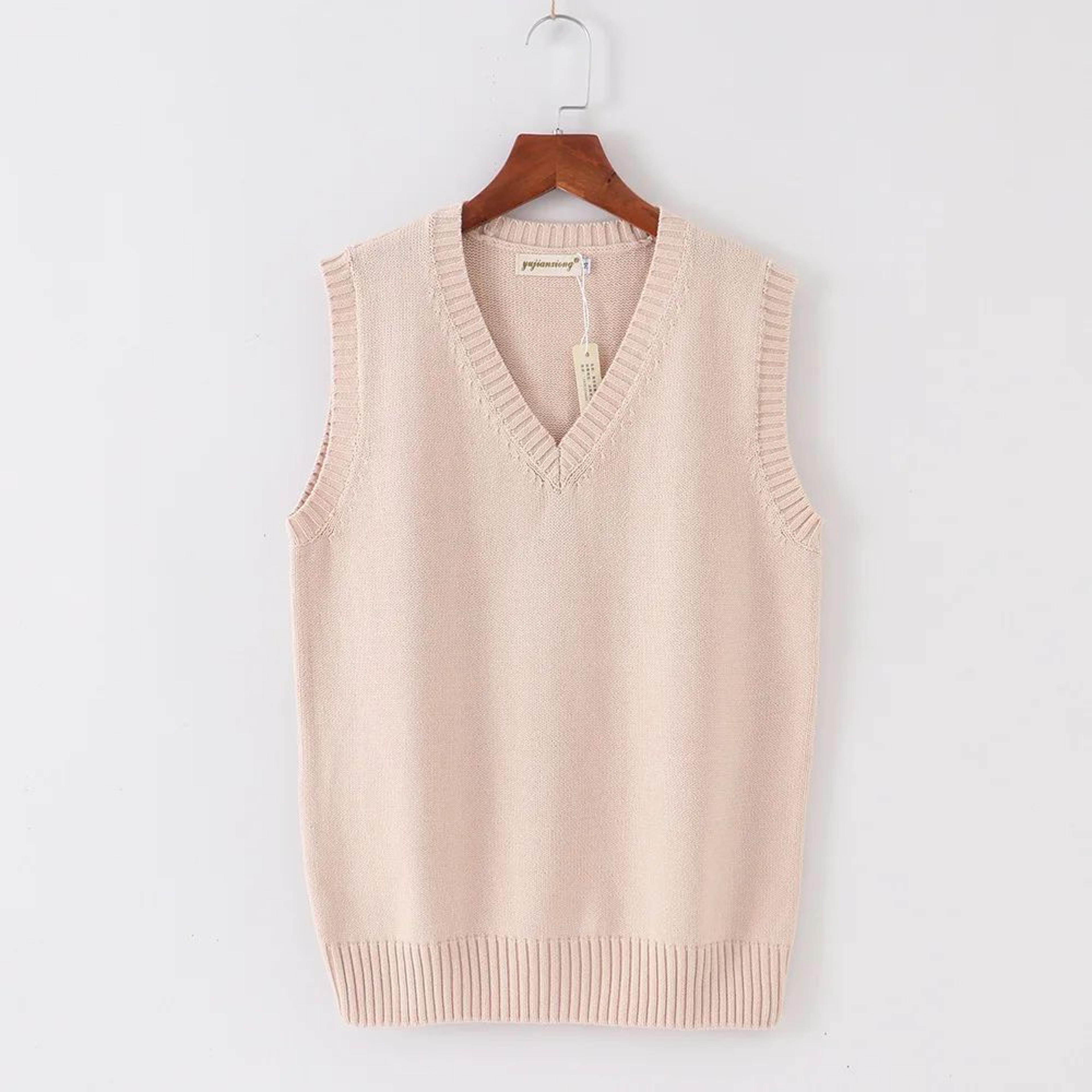 Japanese JK School Uniform Sweater Vest  Cute Anime VNeck Knit Cosplay Vest For Girls  Women 6