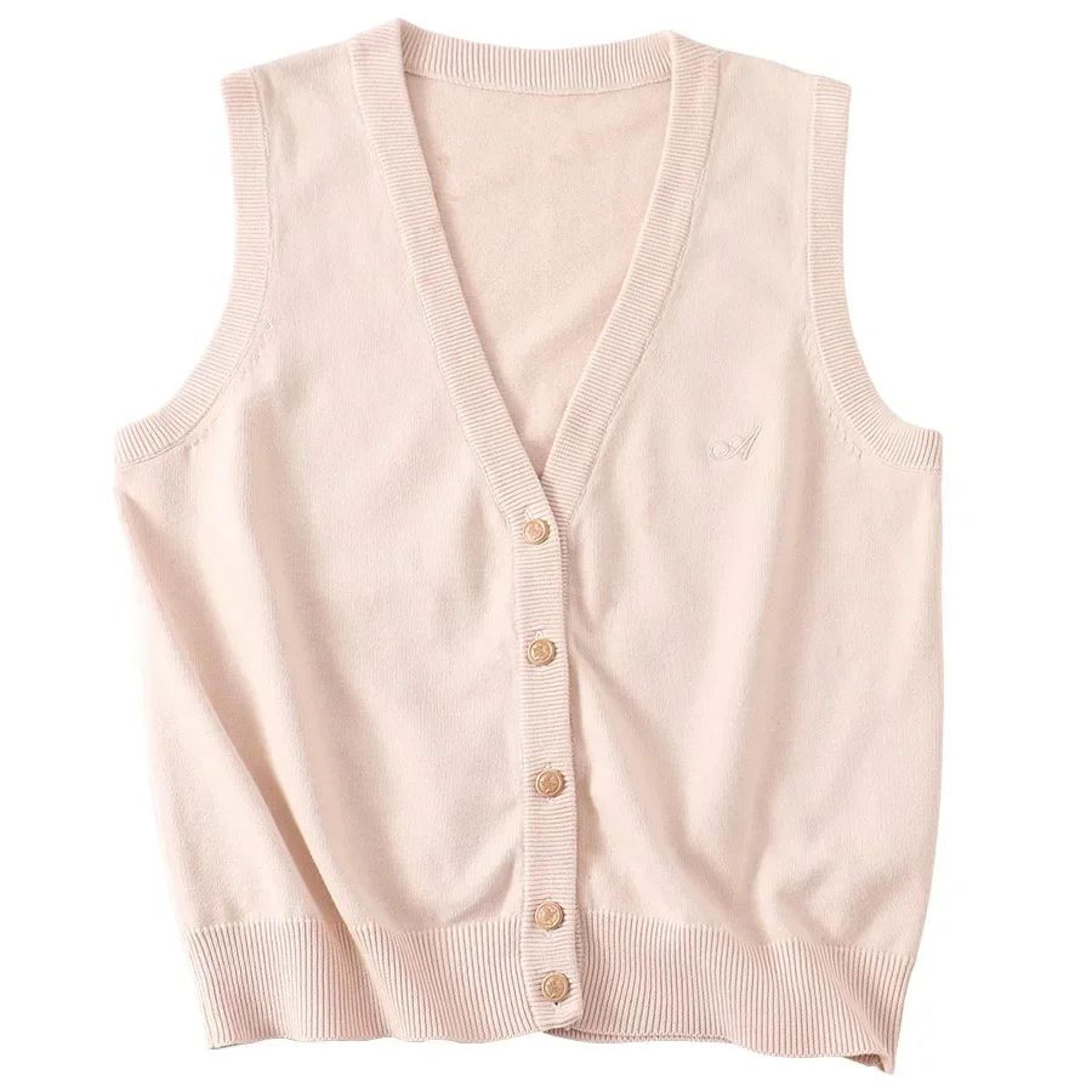 Japanese JK School Uniform Knit Vest Cardigan  Korean Gyaru Style Student Sweater For Women 17