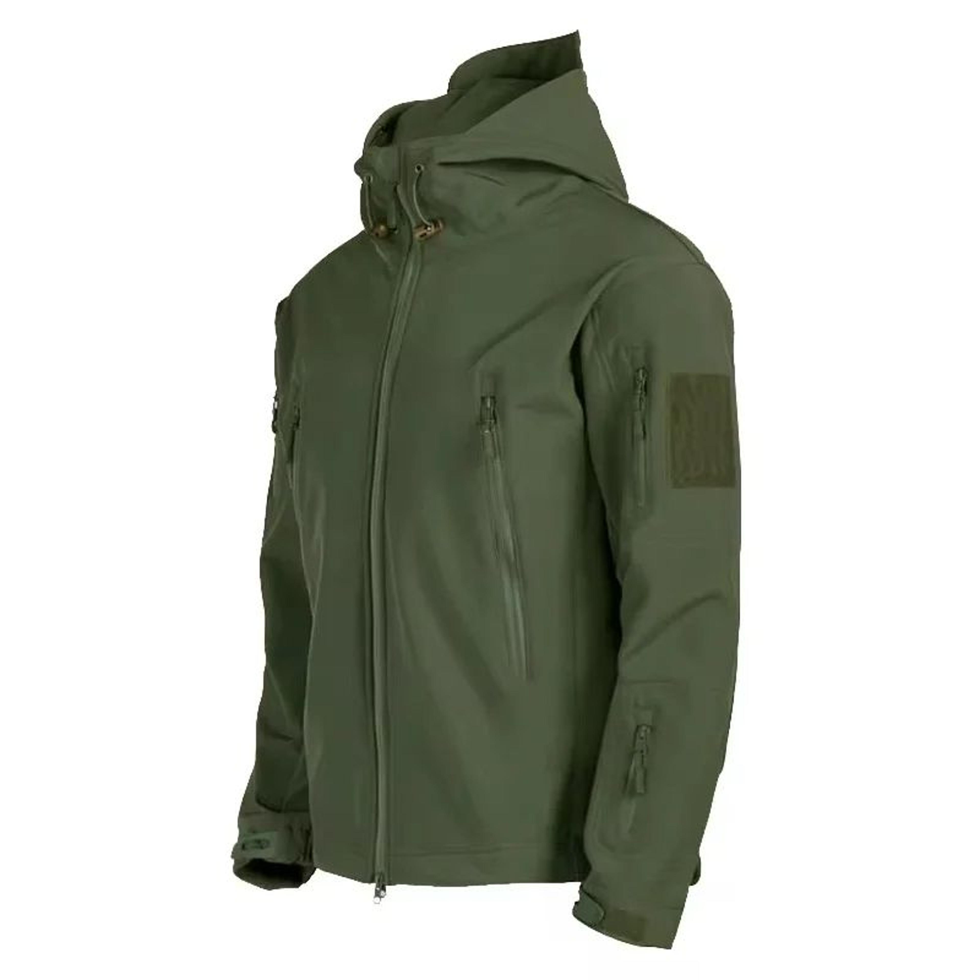 Mens Tactical Shark Skin Soft Shell Jacket  Windproof Waterproof Military Hooded Combat Bomber Coat 1