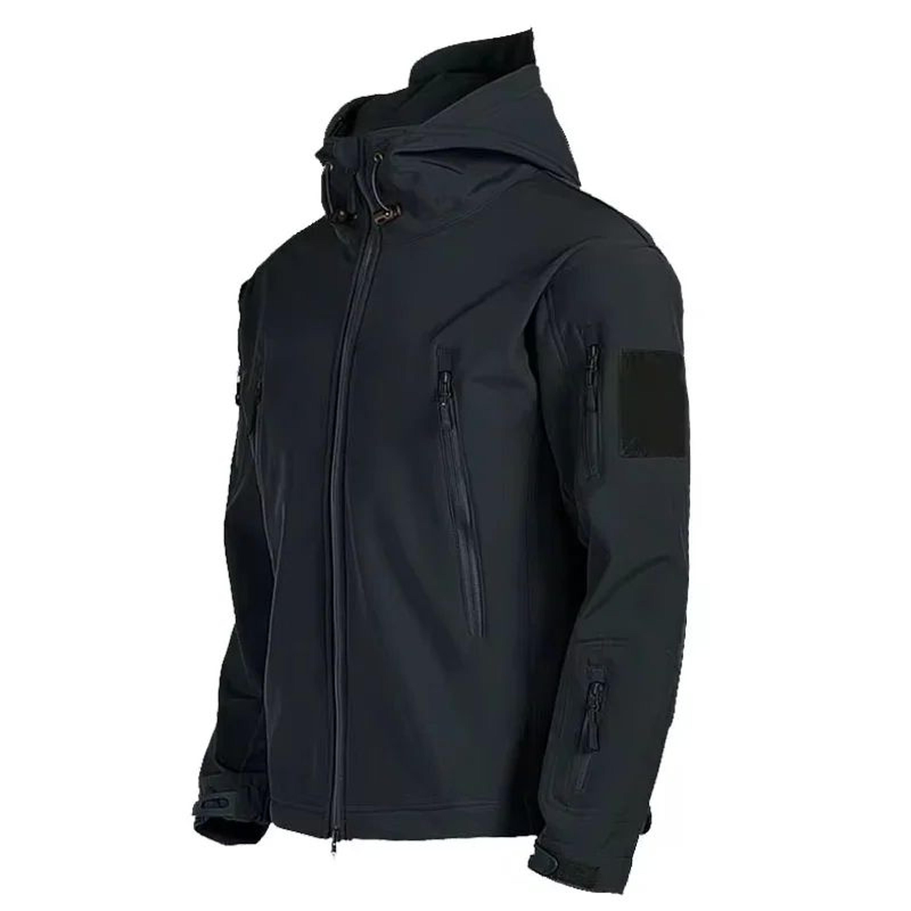 Mens Tactical Shark Skin Soft Shell Jacket  Windproof Waterproof Military Hooded Combat Bomber Coat 2