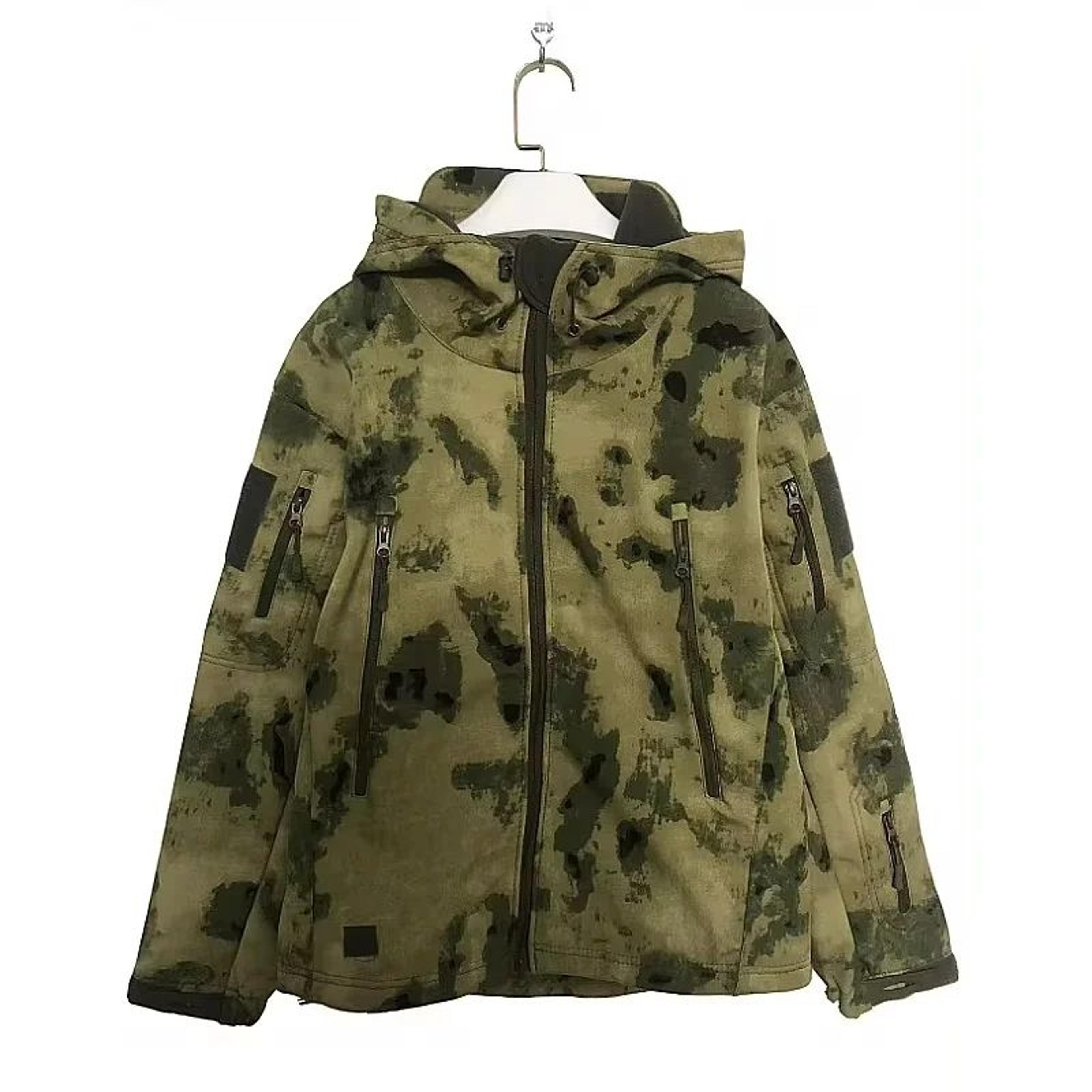 Mens Tactical Shark Skin Soft Shell Jacket  Windproof Waterproof Military Hooded Combat Bomber Coat 9
