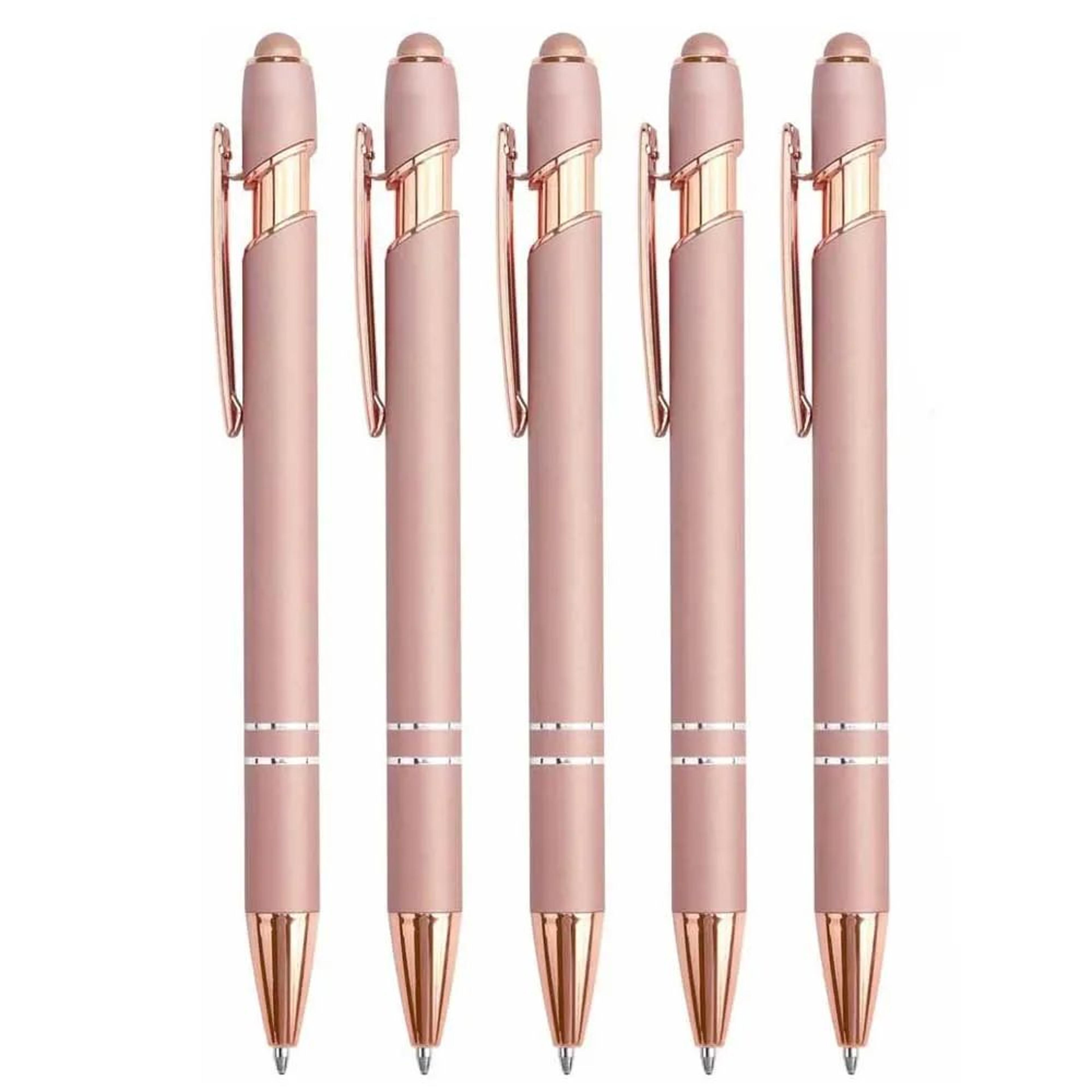 2in1 Stylus Ballpoint Pen Set  Metal Touchscreen  10mm Black Ink Writing Pens 10