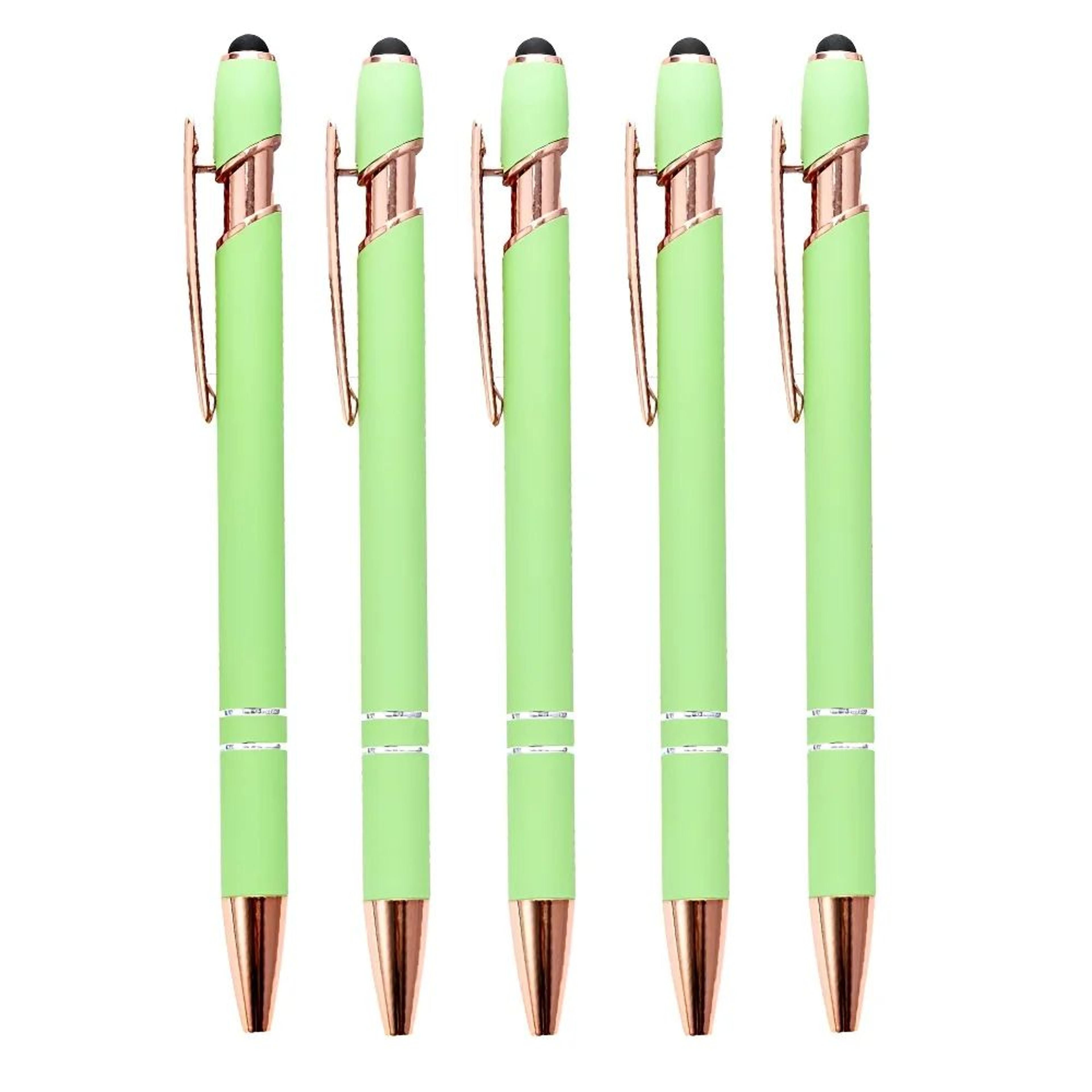 2in1 Stylus Ballpoint Pen Set  Metal Touchscreen  10mm Black Ink Writing Pens 14