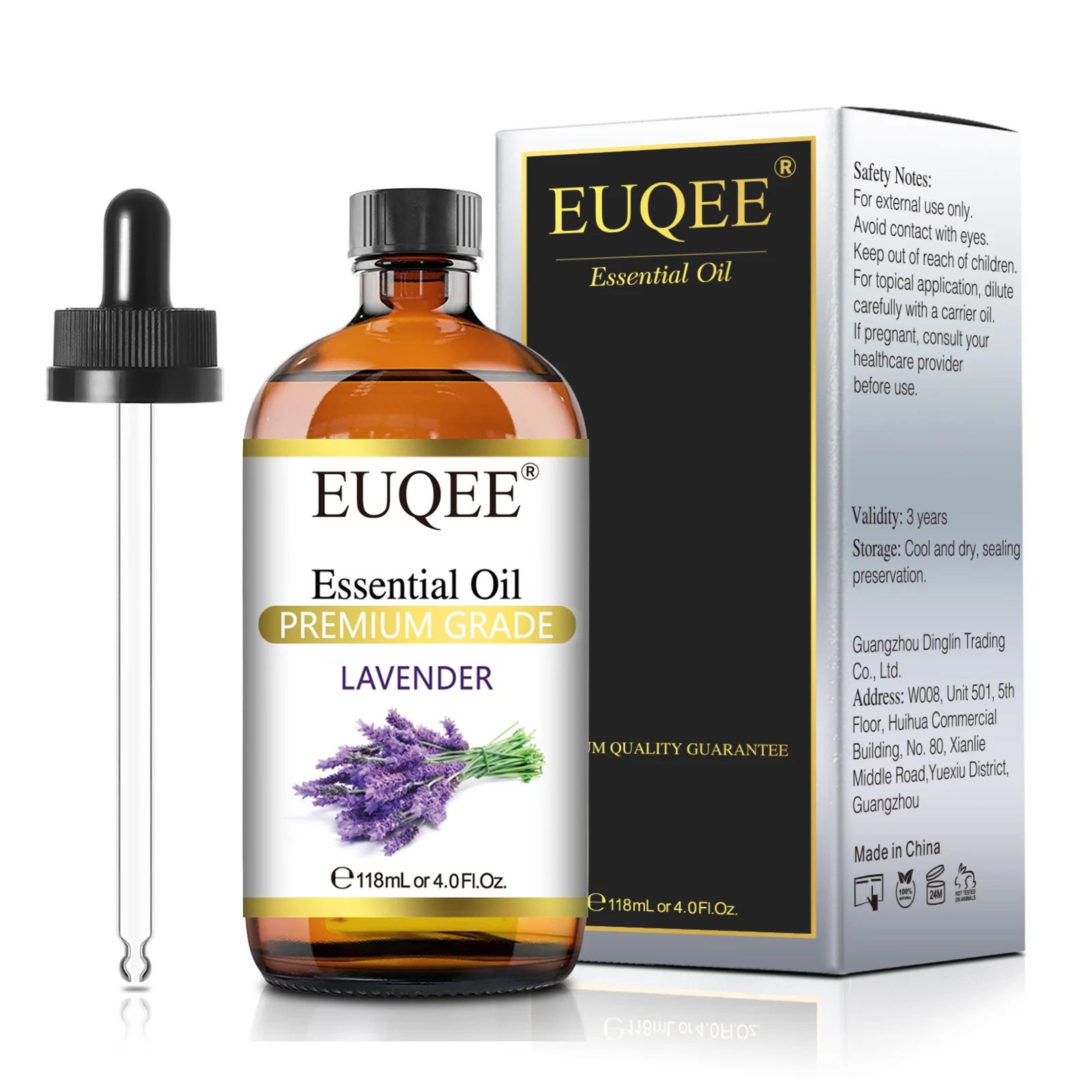 EUQEE 399 Fl Oz Essential Oil With Glass Dropper  Lavender Jasmine Eucalyptus Vanilla  Peppermint A 1