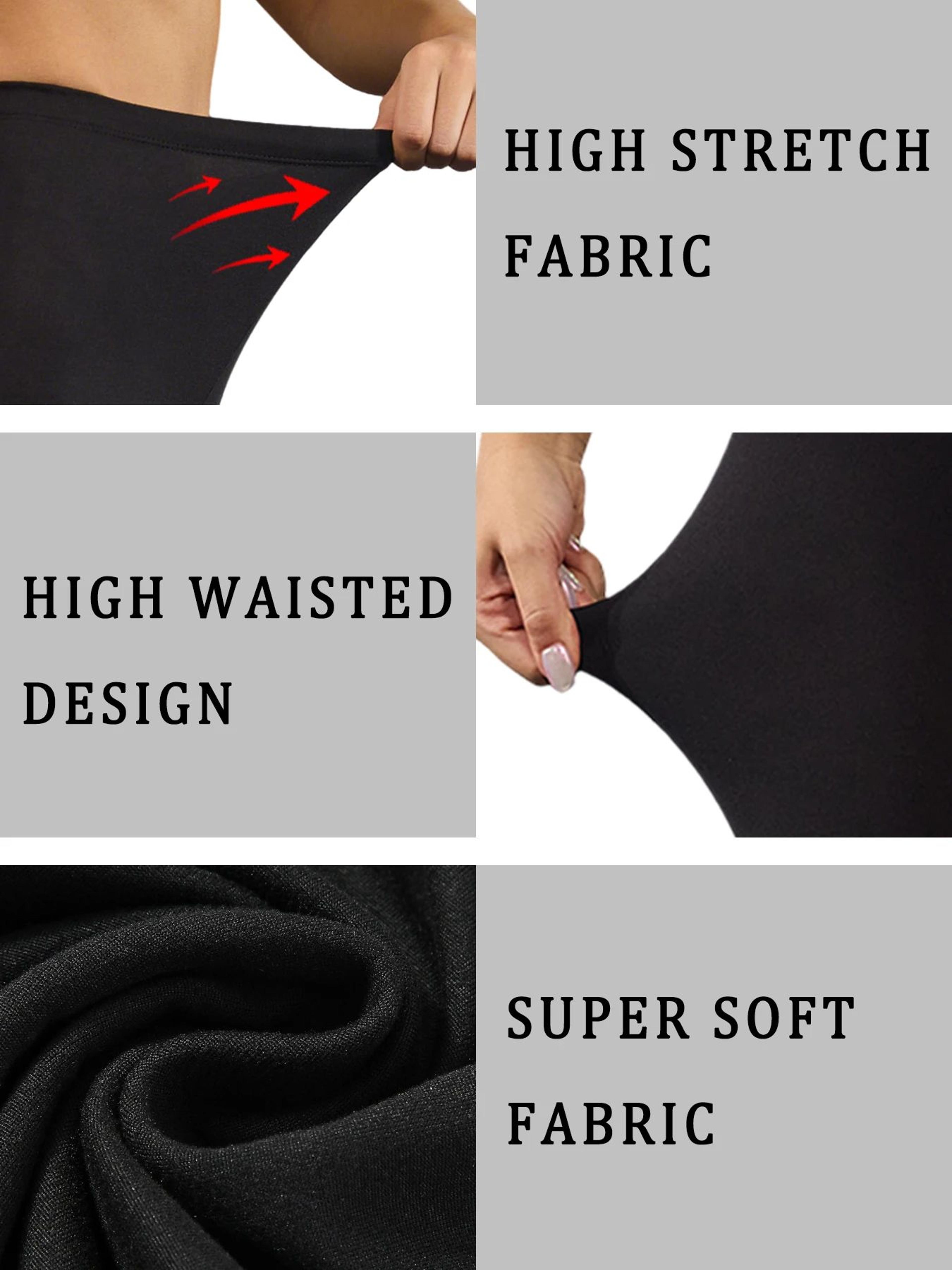 Plus Size Super Soft Athletic Leggings For Women  High Stretch No See Through Workout Running Yoga  3