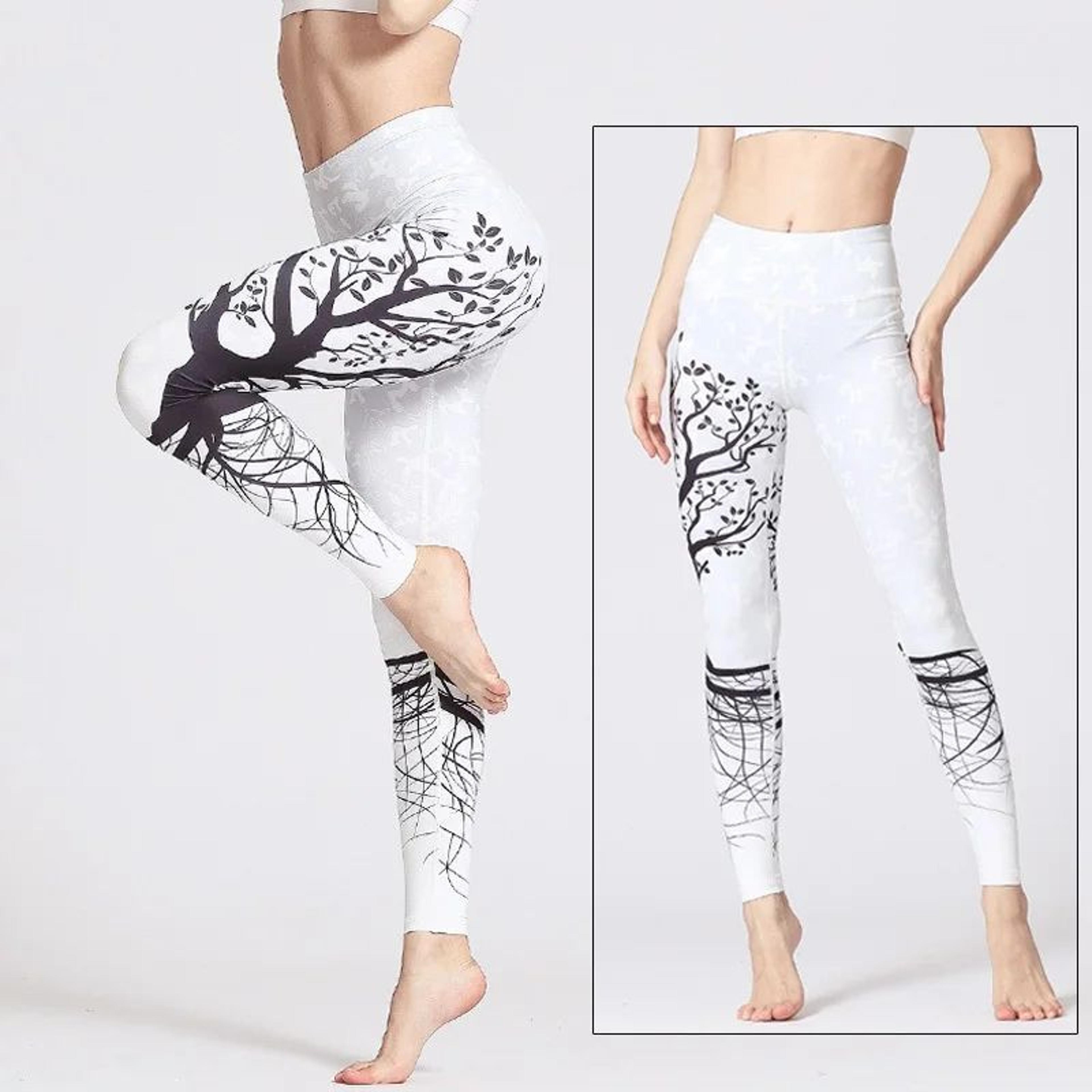Cloud Hide Womens HighWaist 4Way Stretch Yoga Leggings  NonSeeThrough Fitness  Running Pants 18
