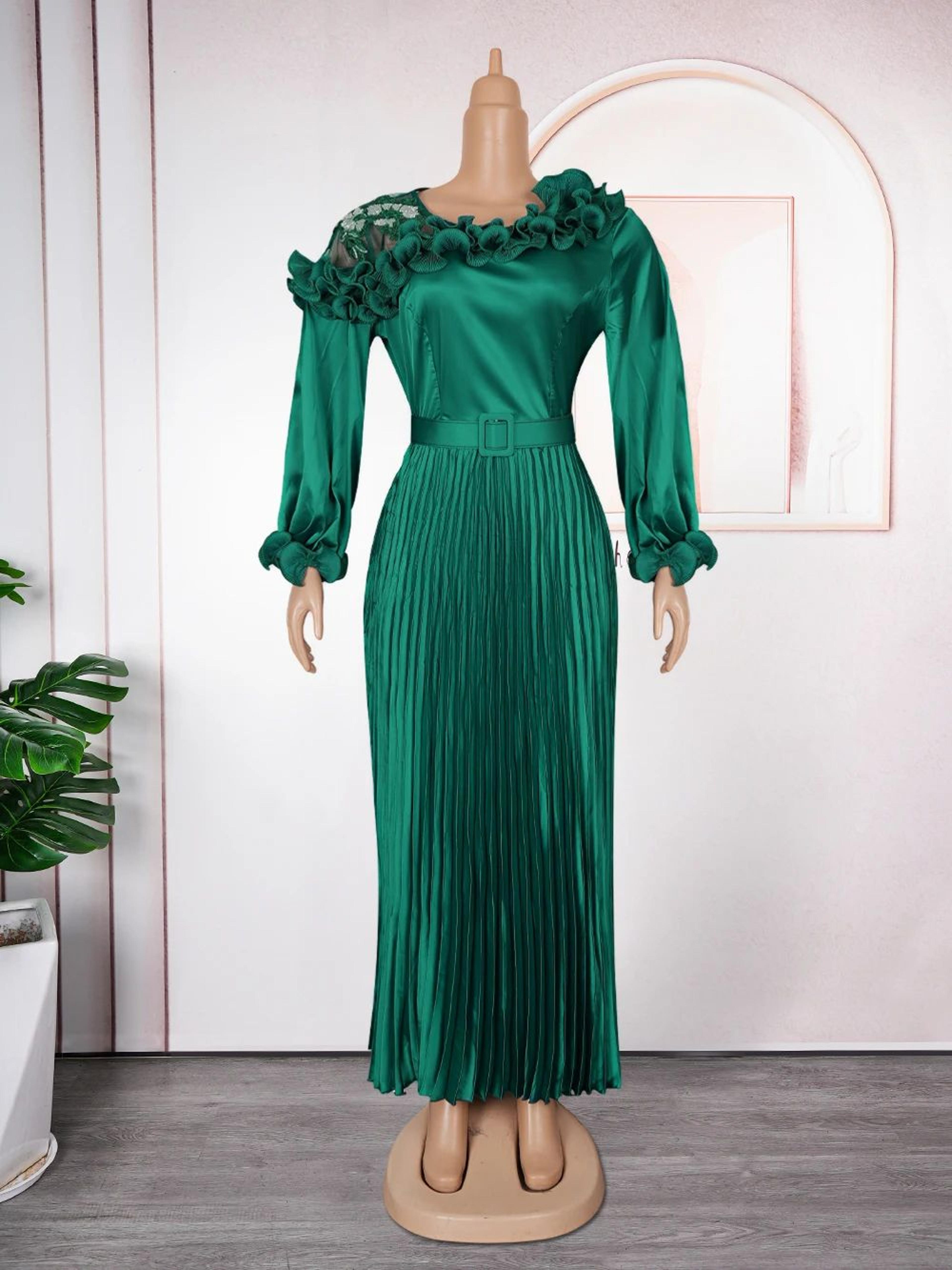 Plus Size African Dashiki Ankara Maxi Dress  Elegant Wedding  Evening Party Gown 2