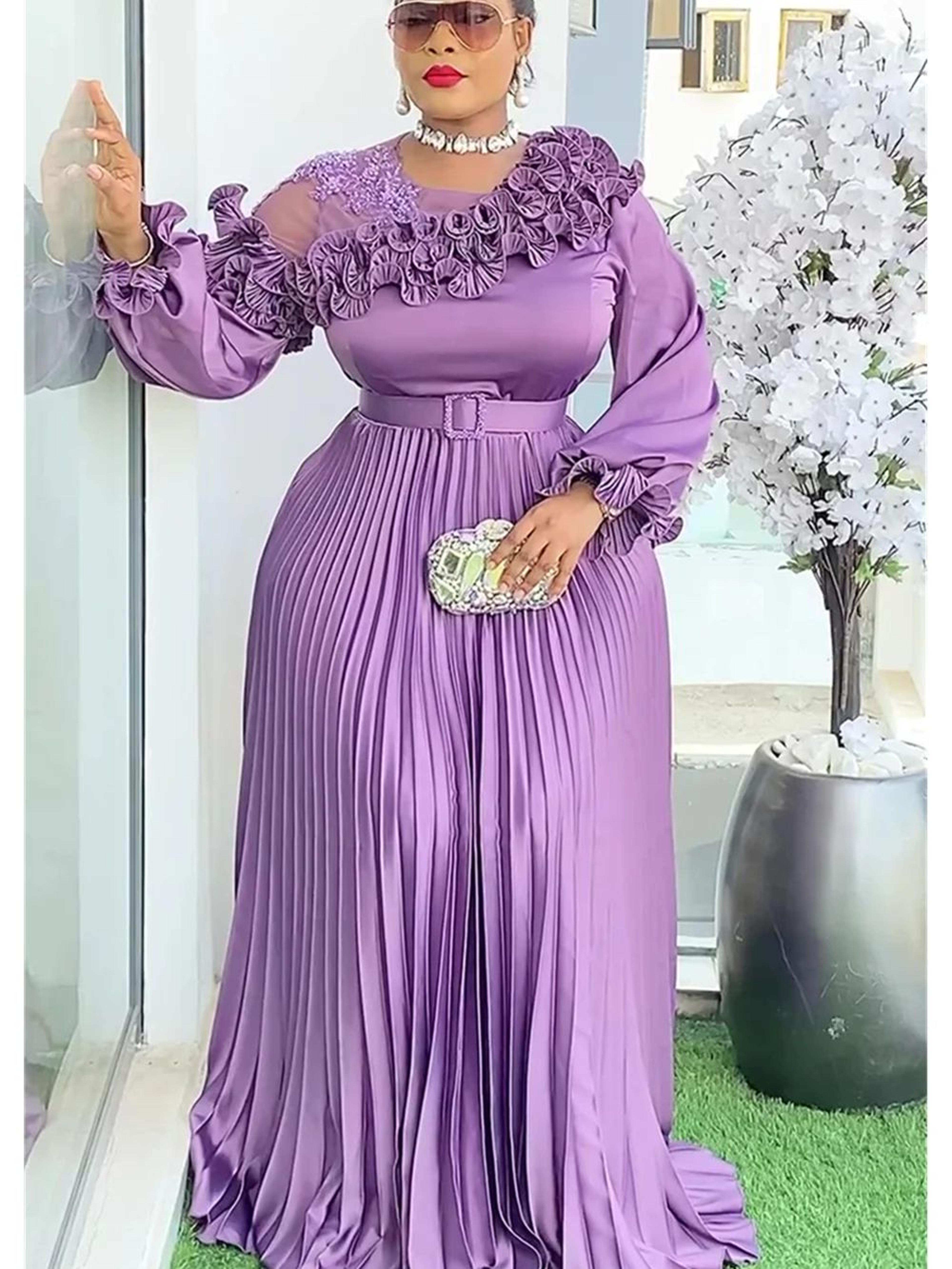 Plus Size African Dashiki Ankara Maxi Dress  Elegant Wedding  Evening Party Gown 7