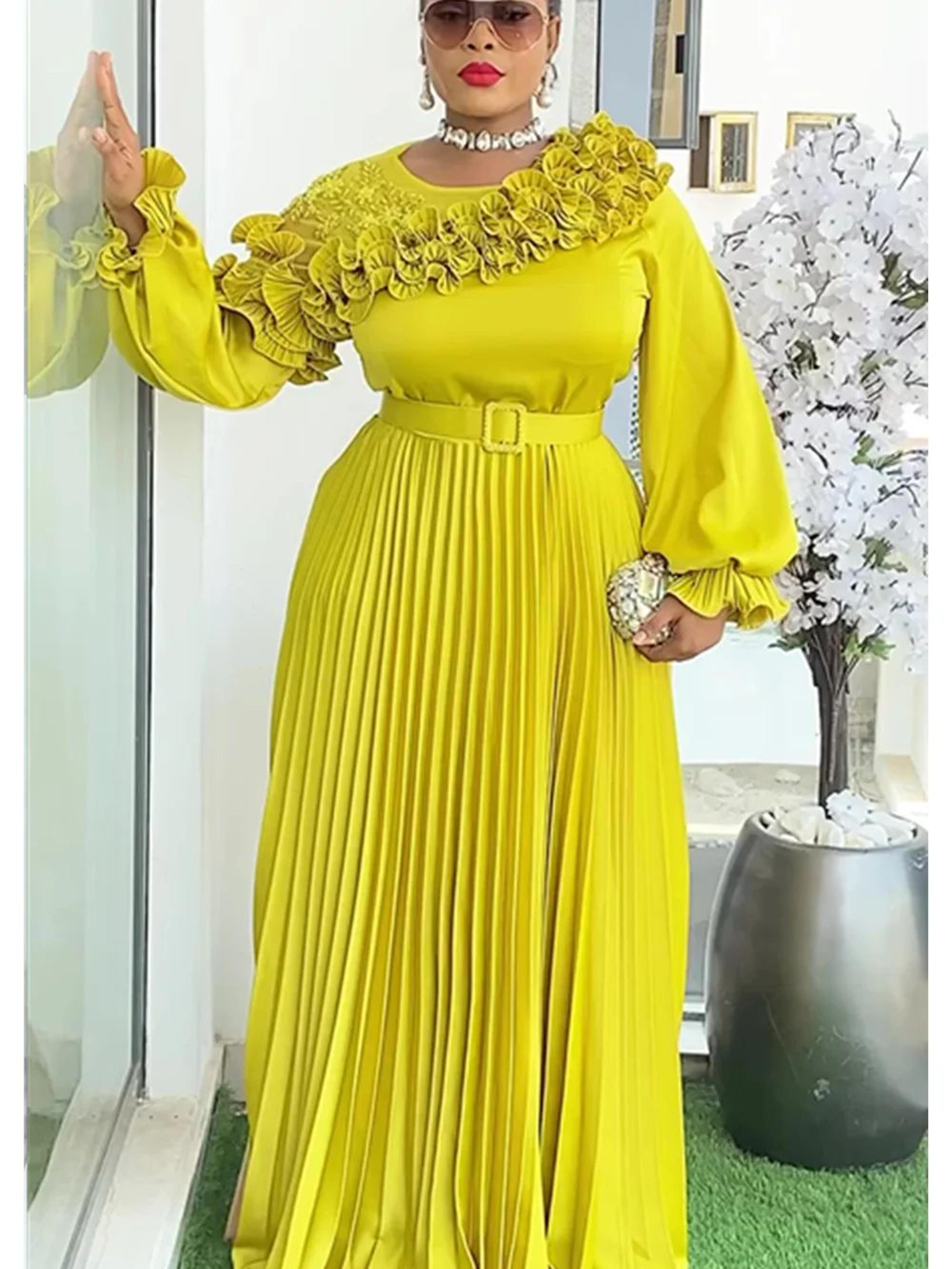 Plus Size African Dashiki Ankara Maxi Dress  Elegant Wedding  Evening Party Gown 8