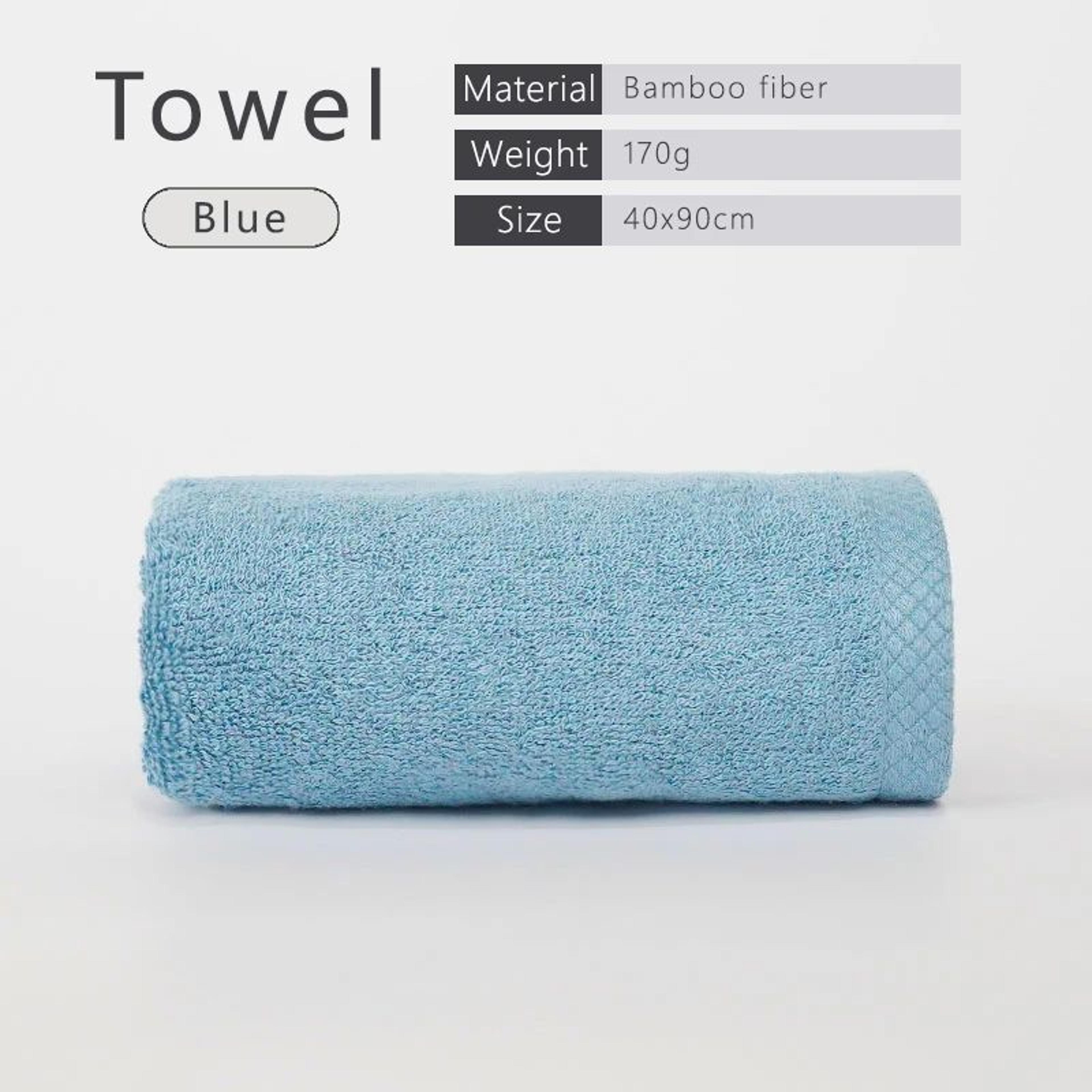 100 Bamboo Fiber Face  Bath Towel  Ultra Soft Thick Absorbent Bathroom Towel 7