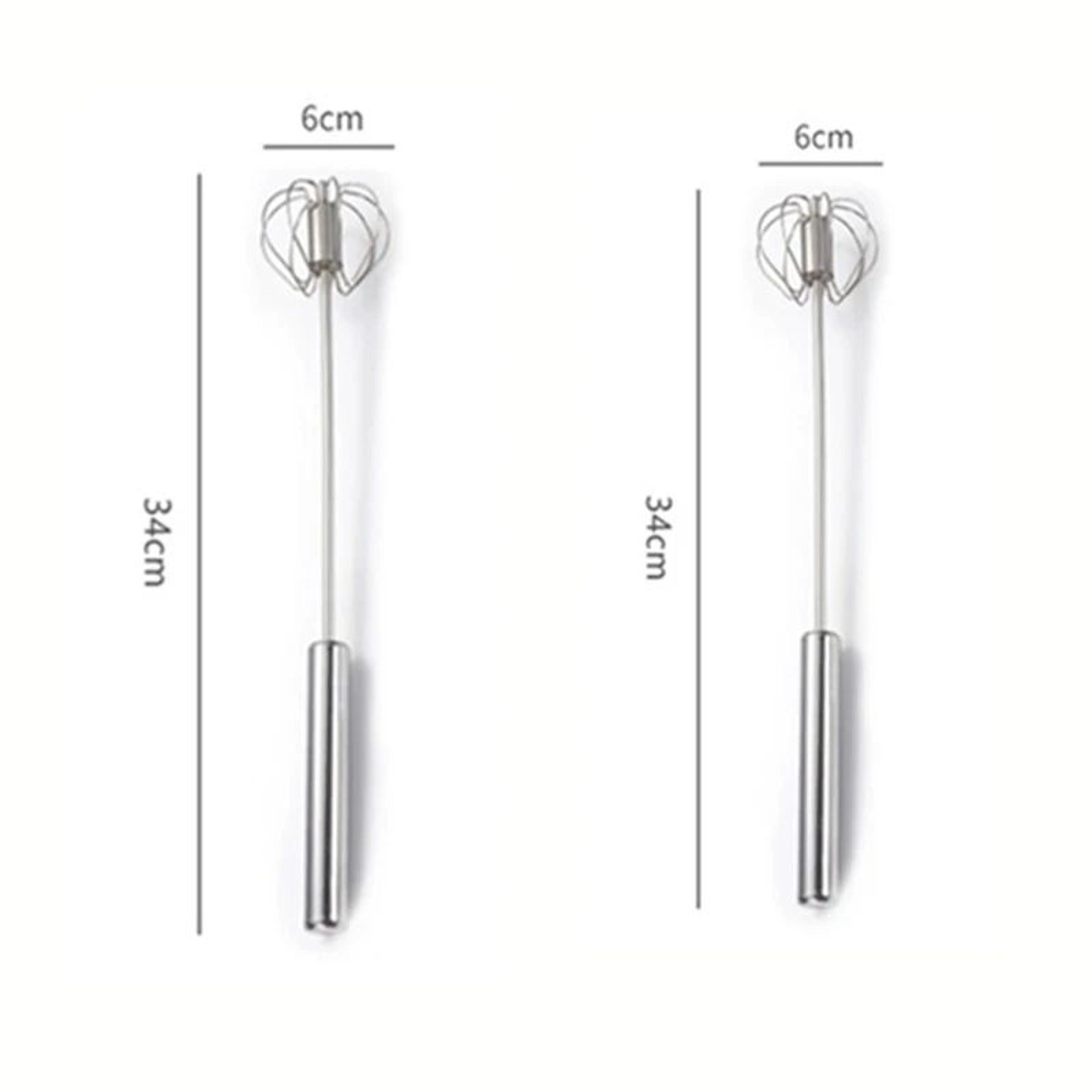 Stainless Steel SemiAutomatic Egg Beater  Manual Hand Mixer Whisk For Baking Cooking  Kitchen Use 11