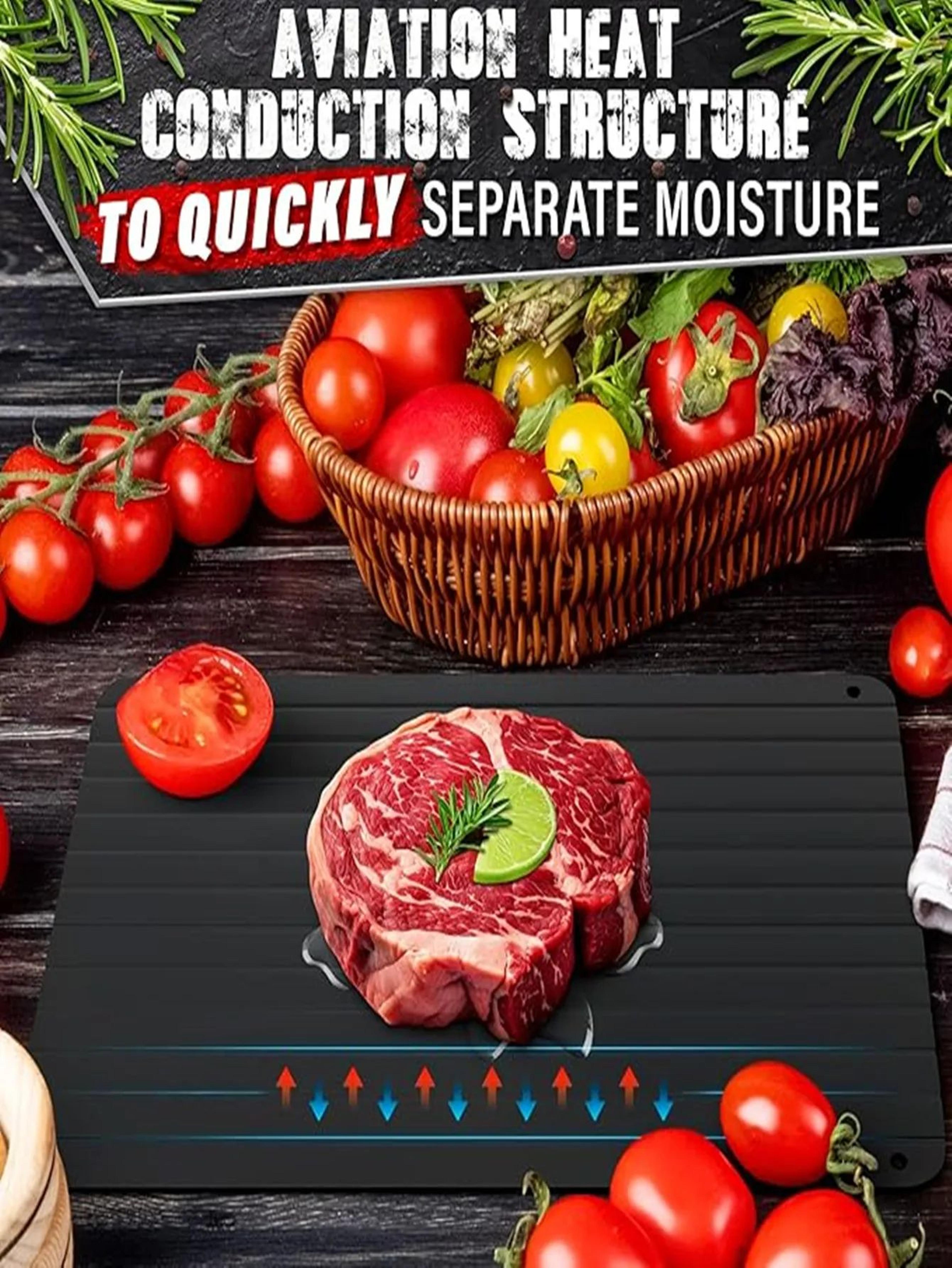 Rapid Defrosting Tray For Frozen Meat  Aluminum Thawing Plate For Safe  Fast Food Defrosting 3