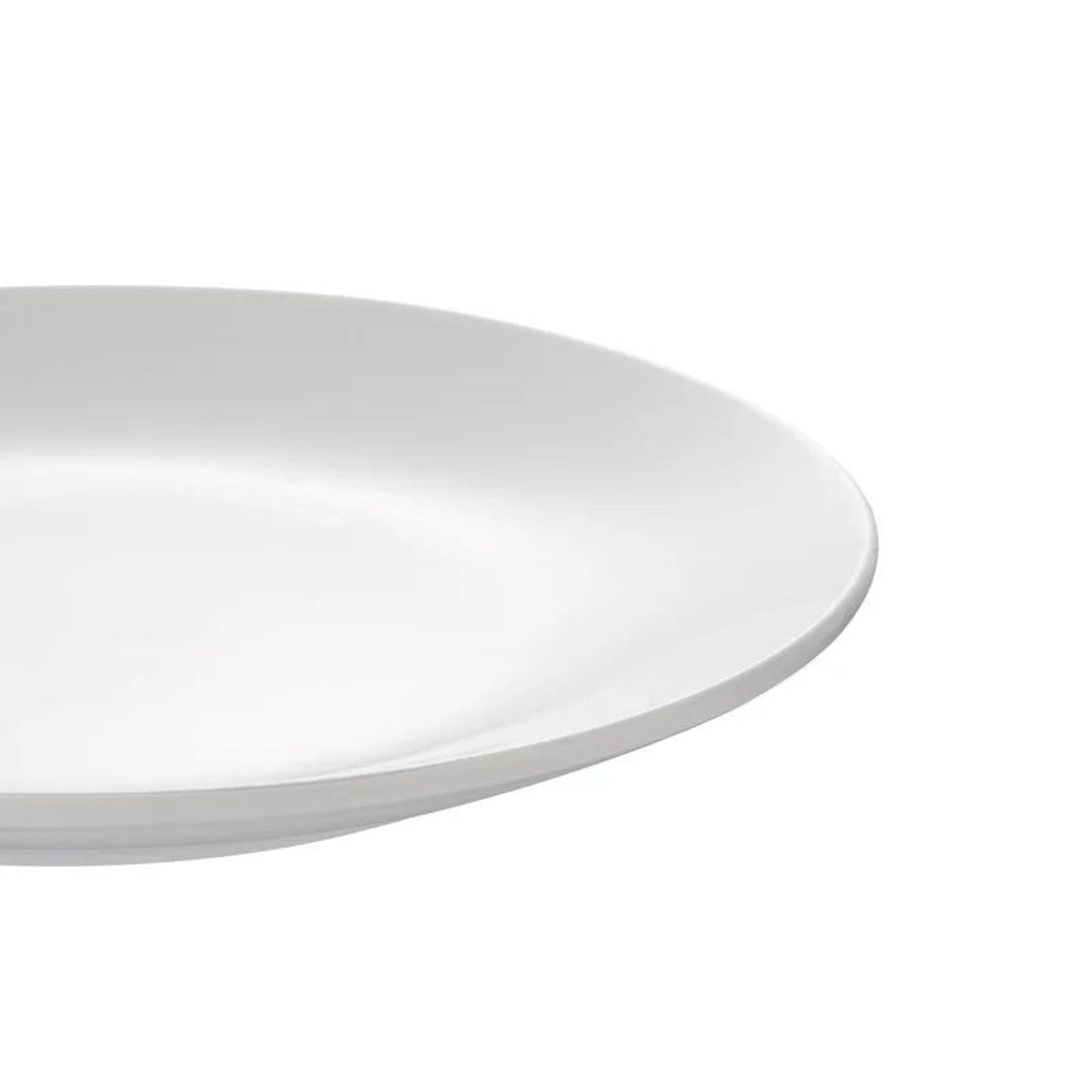 12Piece White Stoneware Dinnerware Set  Elegant Plates  Bowls Microwave  Dishwasher Safe Tableware  2