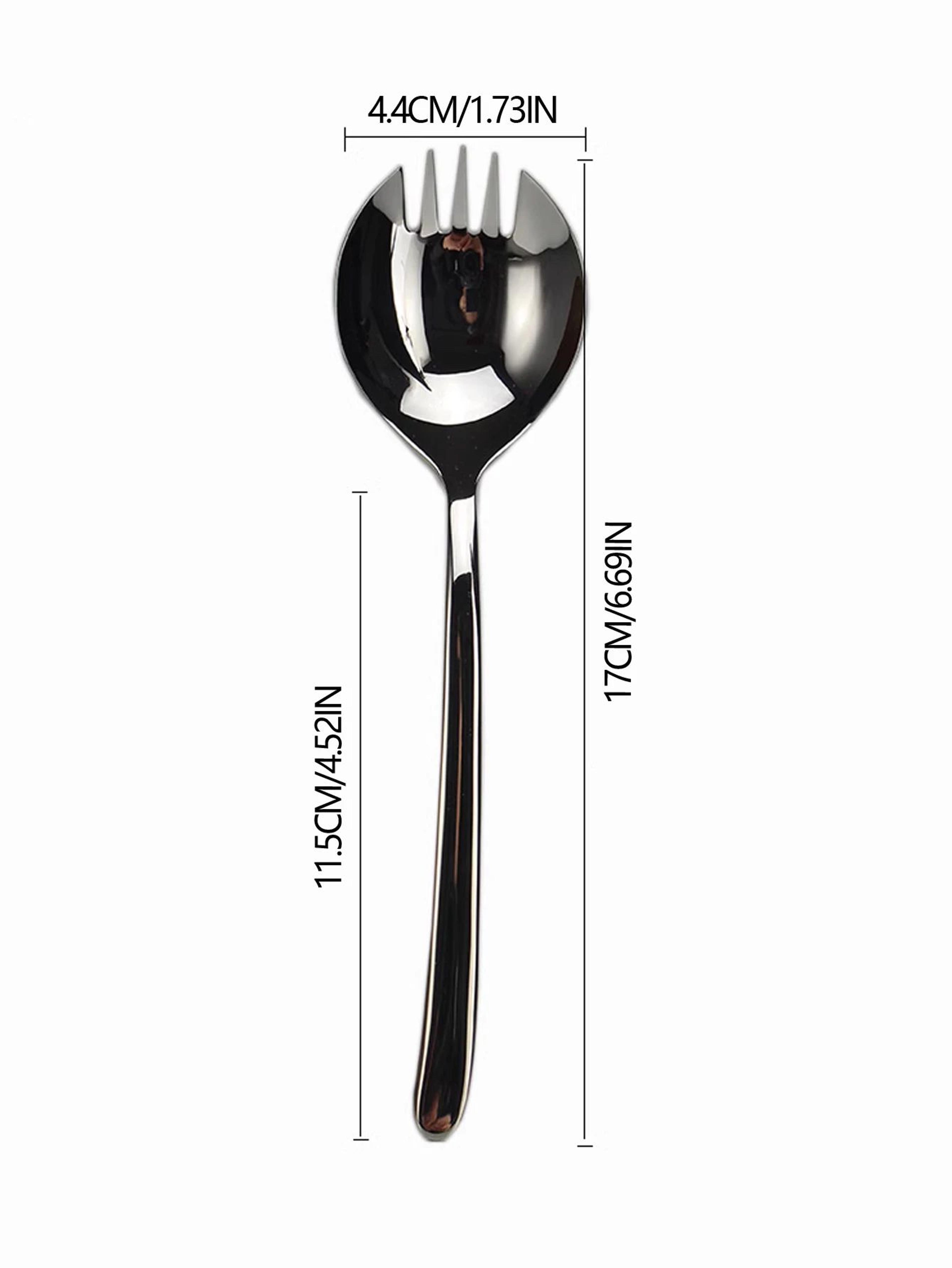 304 Stainless Steel Salad Forks Set  Reusable Dessert Fruit  Appetizer Spork Utensils 5
