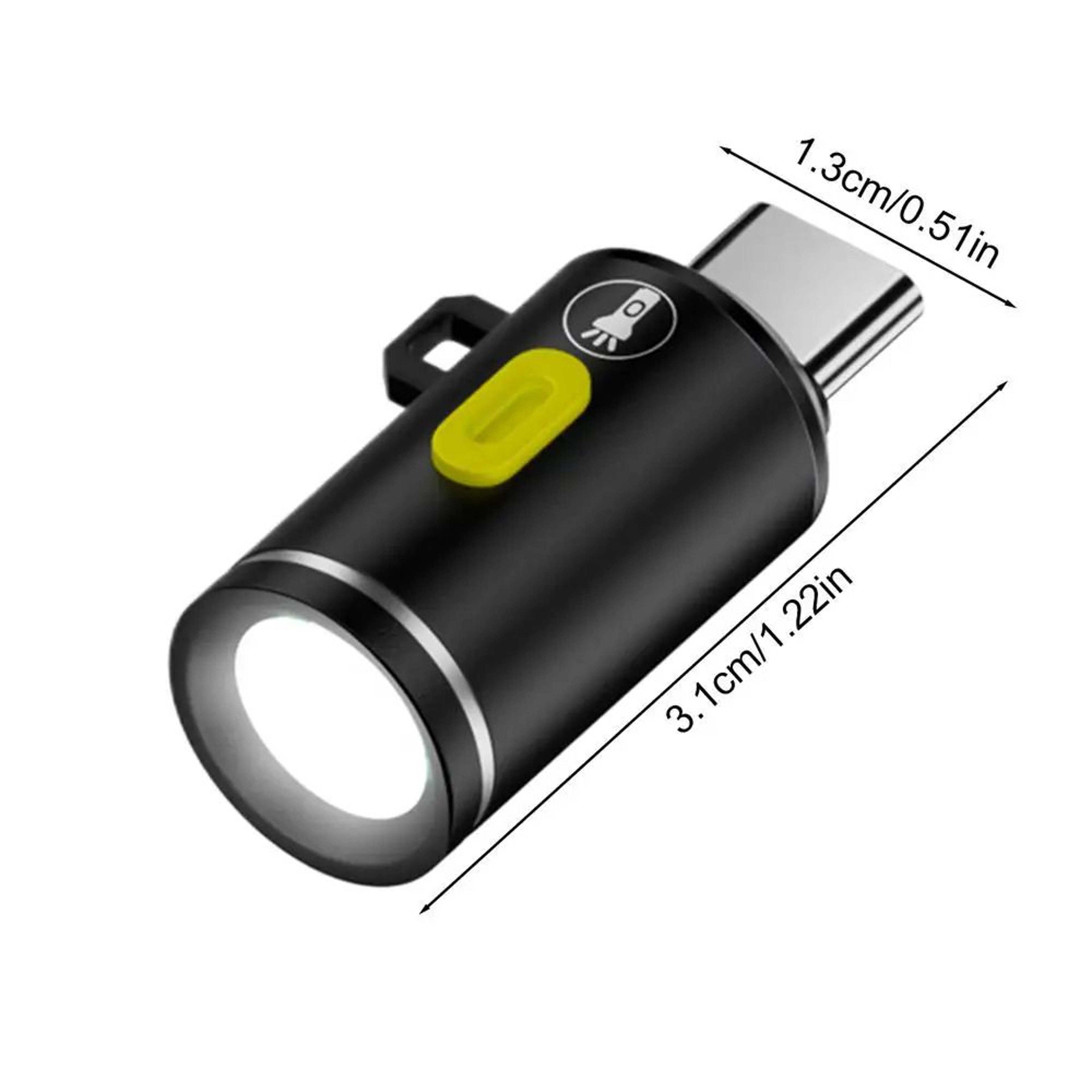 Mini TypeC Rechargeable LED Camping Flashlight  Ultra Bright Waterproof Pocket Torch For Outdoor Ad 7