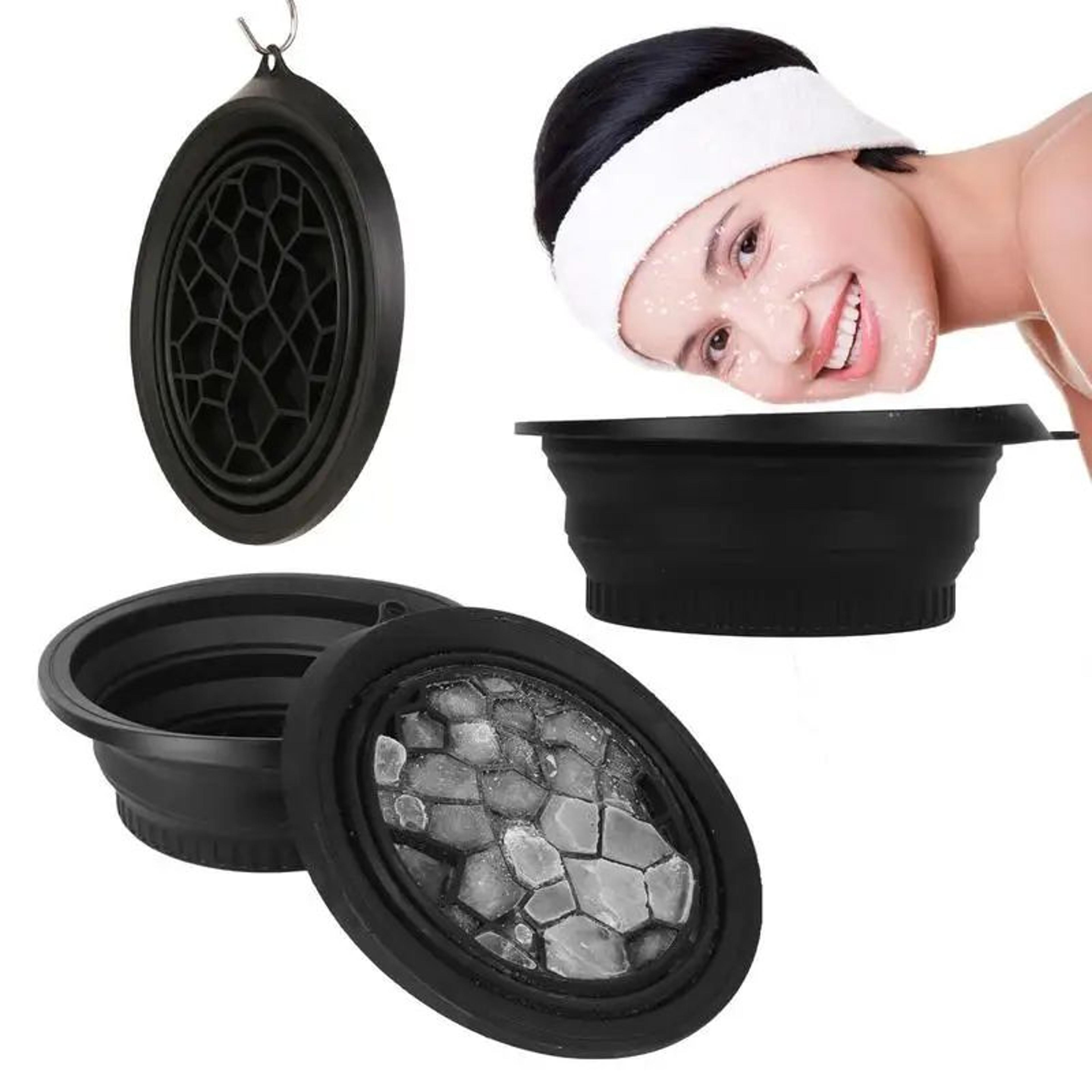 Foldable Silicone Face Ice Bath Bowl  Portable Facial Ice Plunge Basin For Skin Care  Puffiness Rel 2