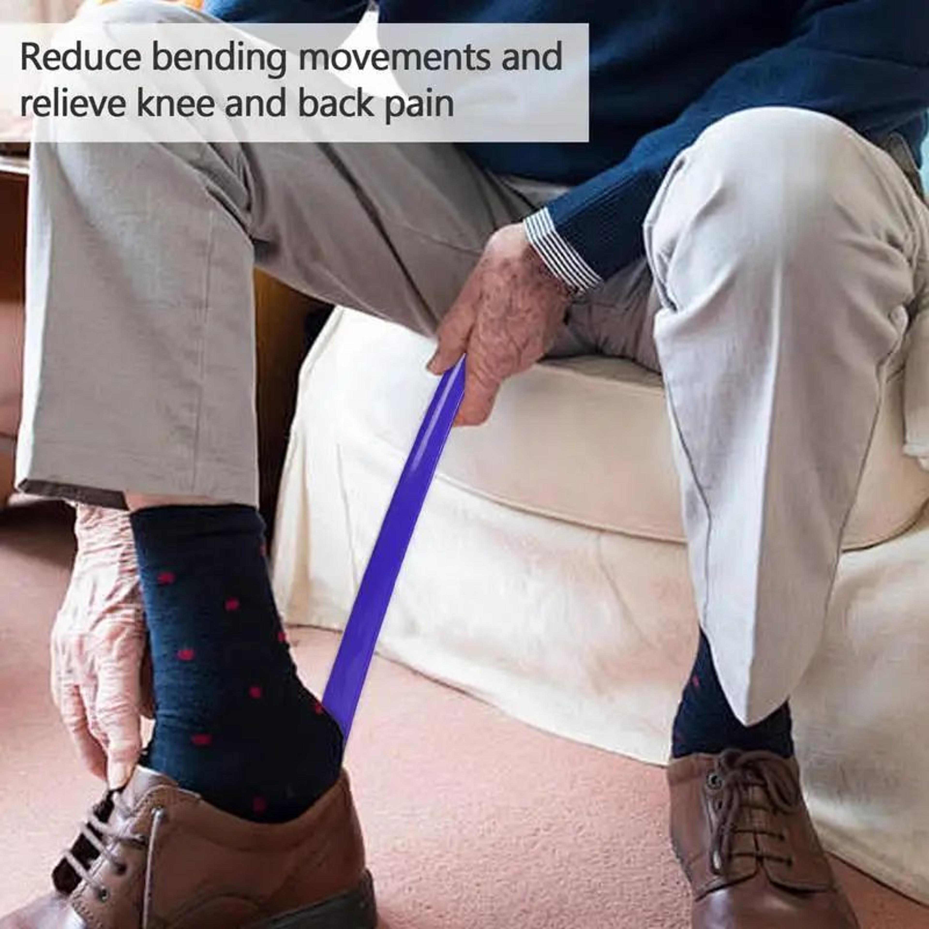 ExtraLong 167in Flexible Shoe Horn With Ergonomic Handle  Durable ABS Shoe Lifter For Easy Wear 1