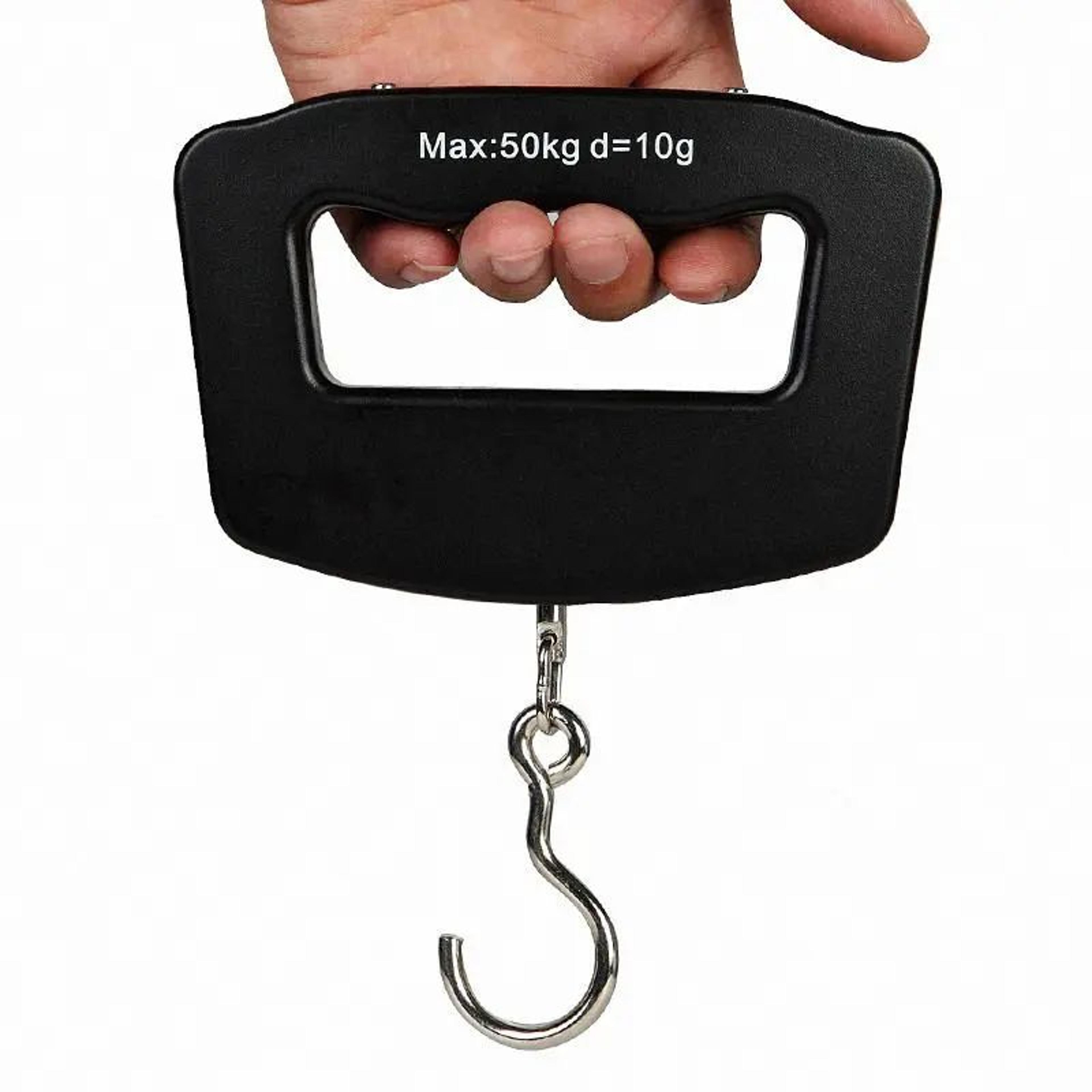 Portable Digital Hanging Scale 110 Lb  LCD Fish  Luggage Weighing Scale With Hook  Strap 0