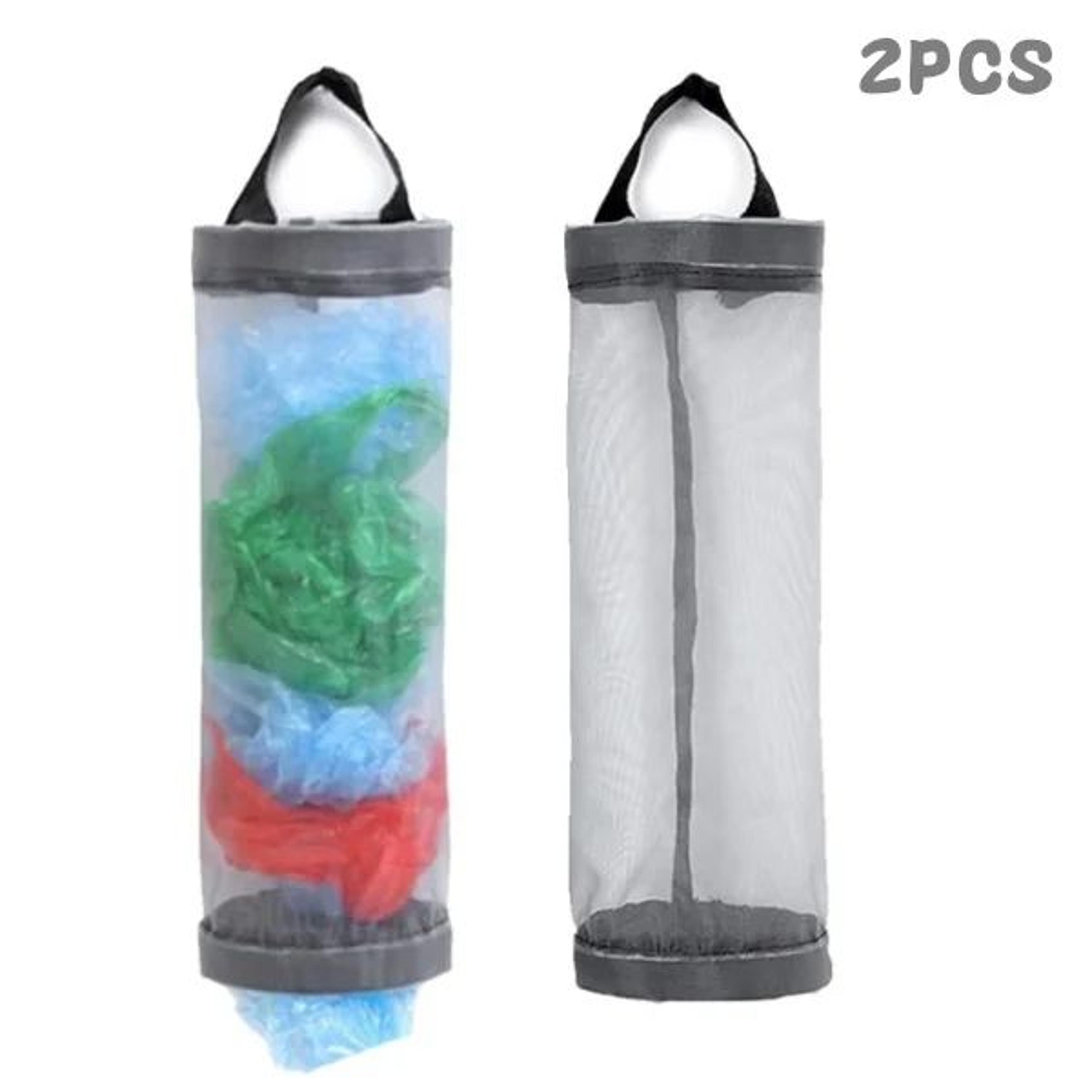 5pcs Hanging Plastic Bag Holder  Mesh Grocery Bag Organizer  Kitchen Trash Bag Dispenser 7