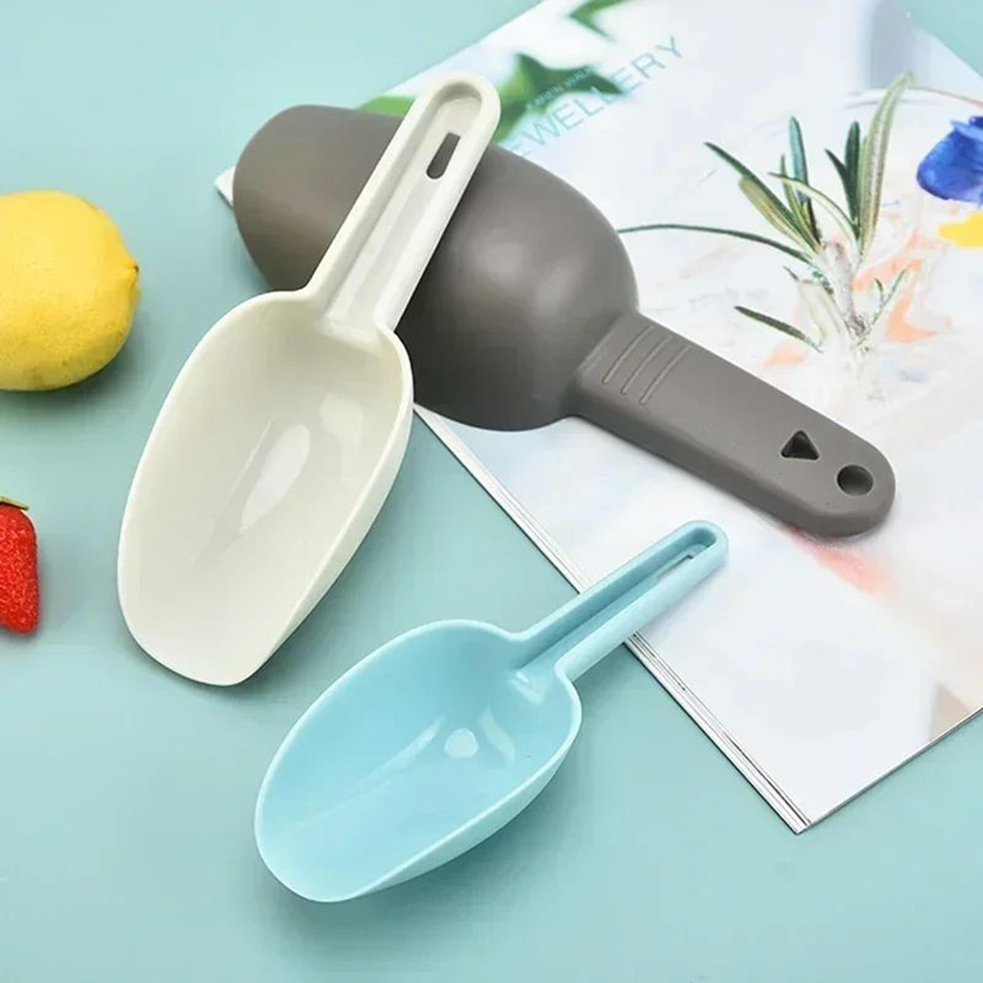 ScoopMaster 3Piece MultiPurpose Food  Ice Shovel Set Durable Plastic Measuring Scoops 1