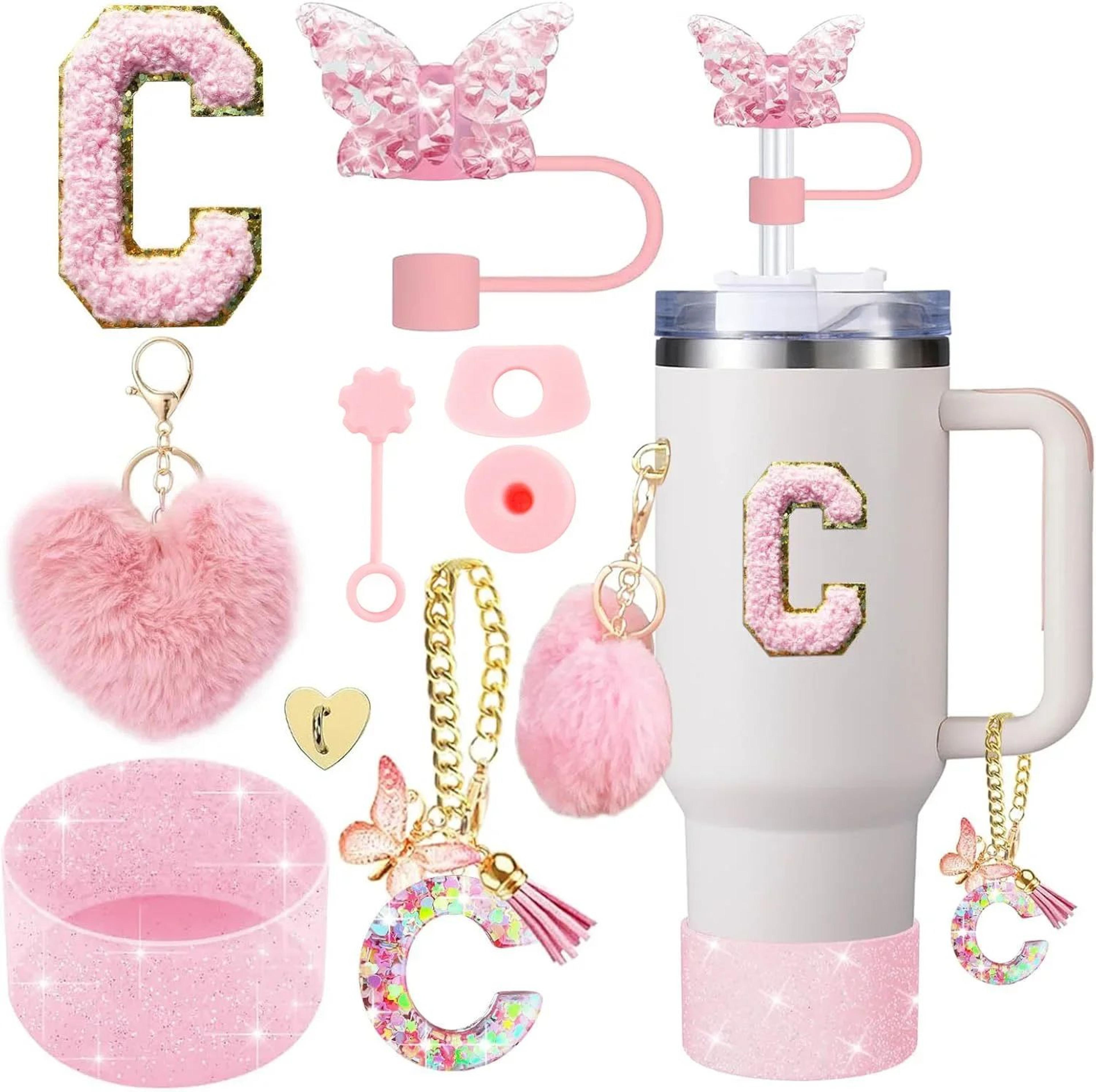 9pcc Stanley Cup Accessories Set  Silicone Boot Butterfly Straw Cover SpillProof Stopper  Initial C 8