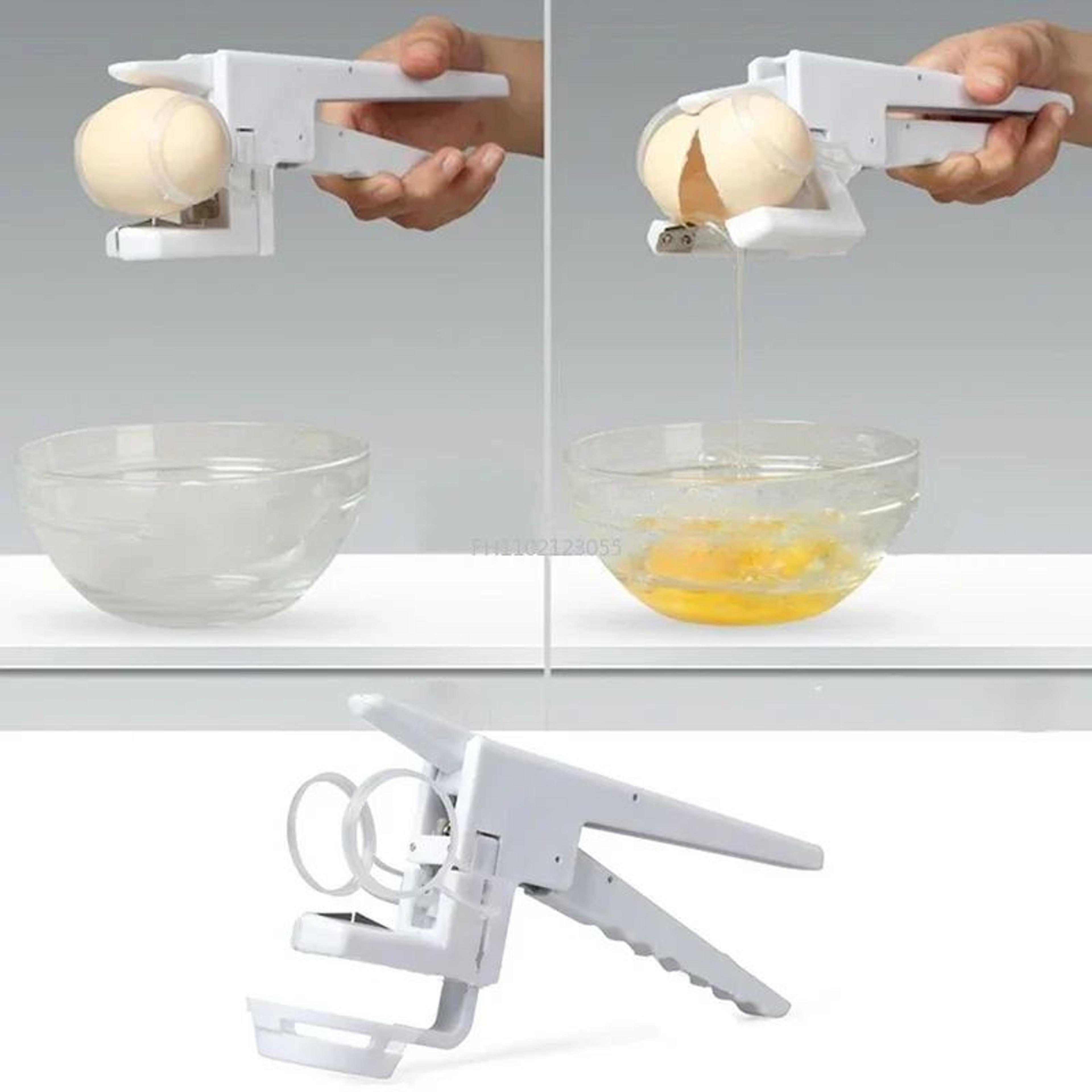 Handheld Egg Shell Cracker  Separator  Easy Egg Opener With Quick Yolk Separator Tool 3