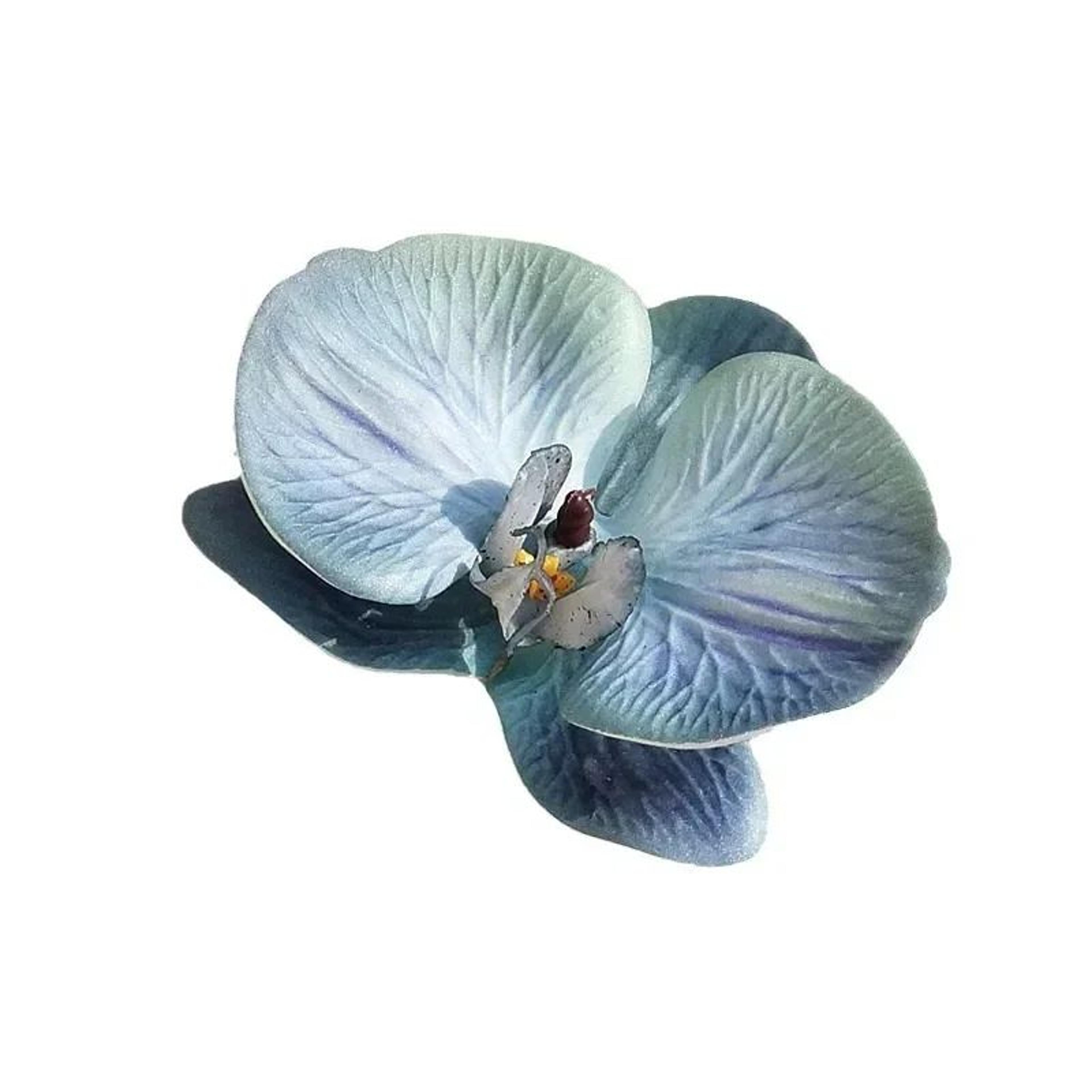 3D Butterfly Orchid Artificial Flower  Silicone Cotton Floral Decor For Wedding  Party Gifts 2