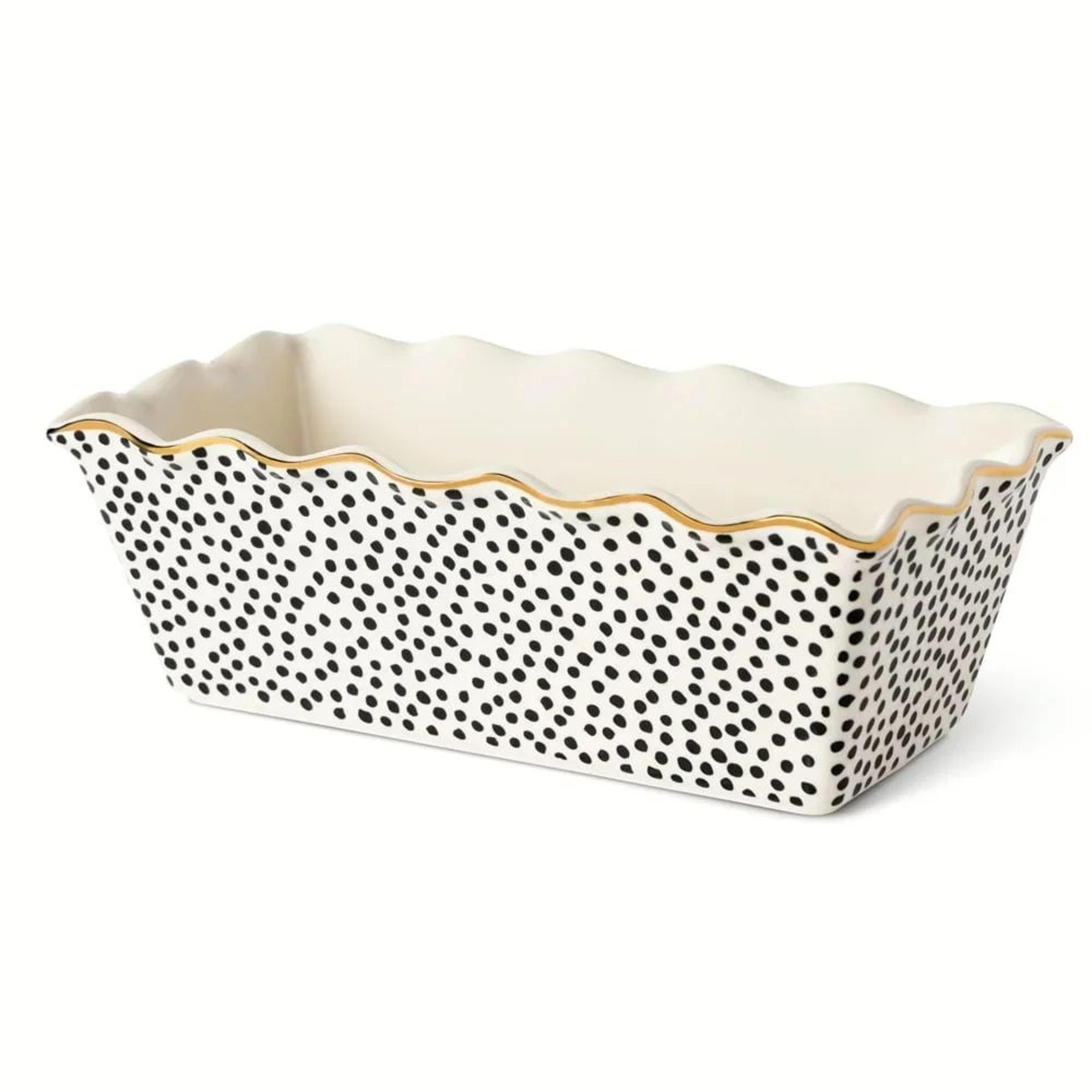 9Inch Nonstick Ceramic Loaf Pan With Dot Pattern OvenSafe Bread  Cake Baking Dish 4