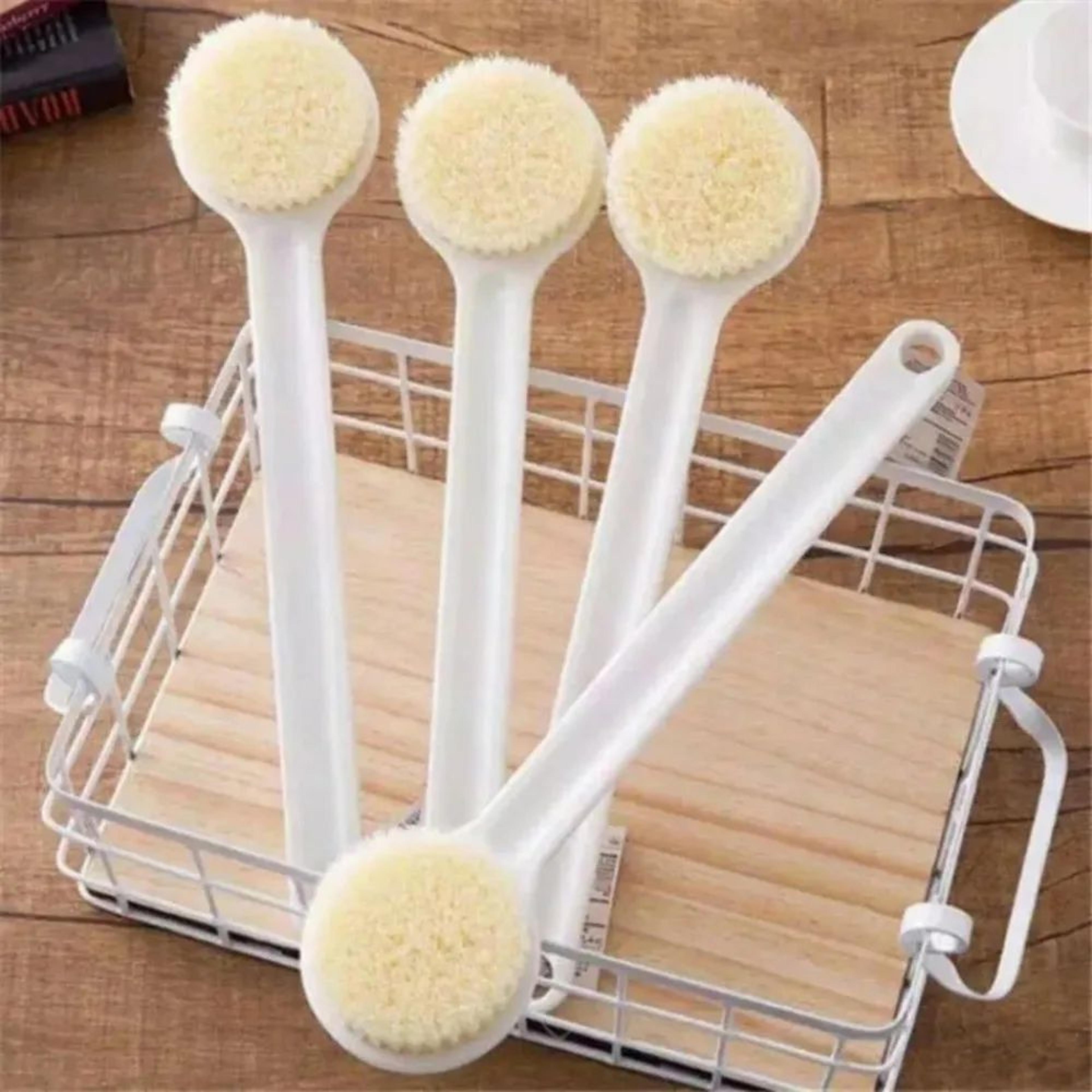 Japanese Long Handle Bath Brush  Soft Bristle Back Scrubber  Body Cleaning Massage Brush 3