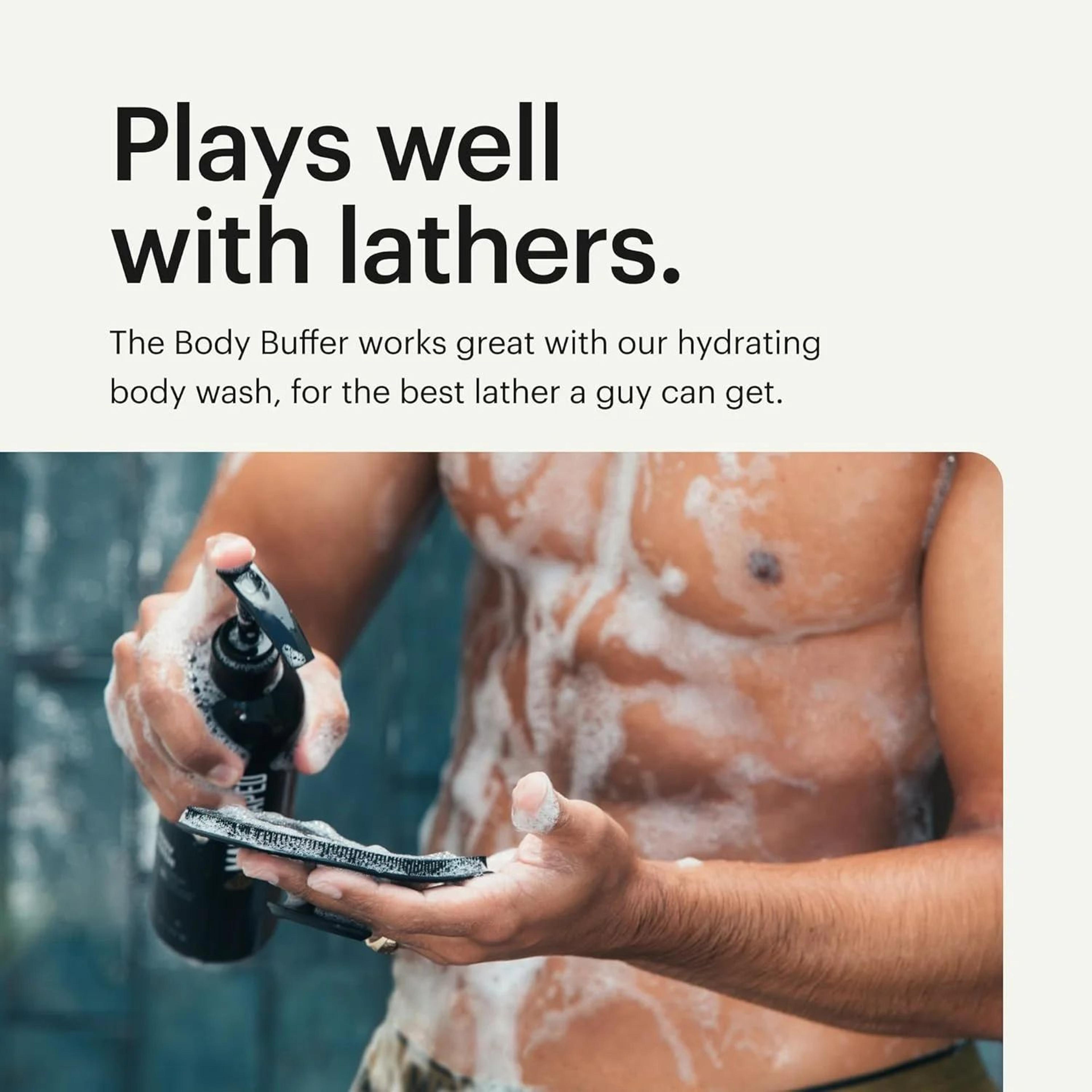 Silicone Body Scrubber Brush  Soft Exfoliating Shower Brush With Deep Cleansing Foam Technology 3