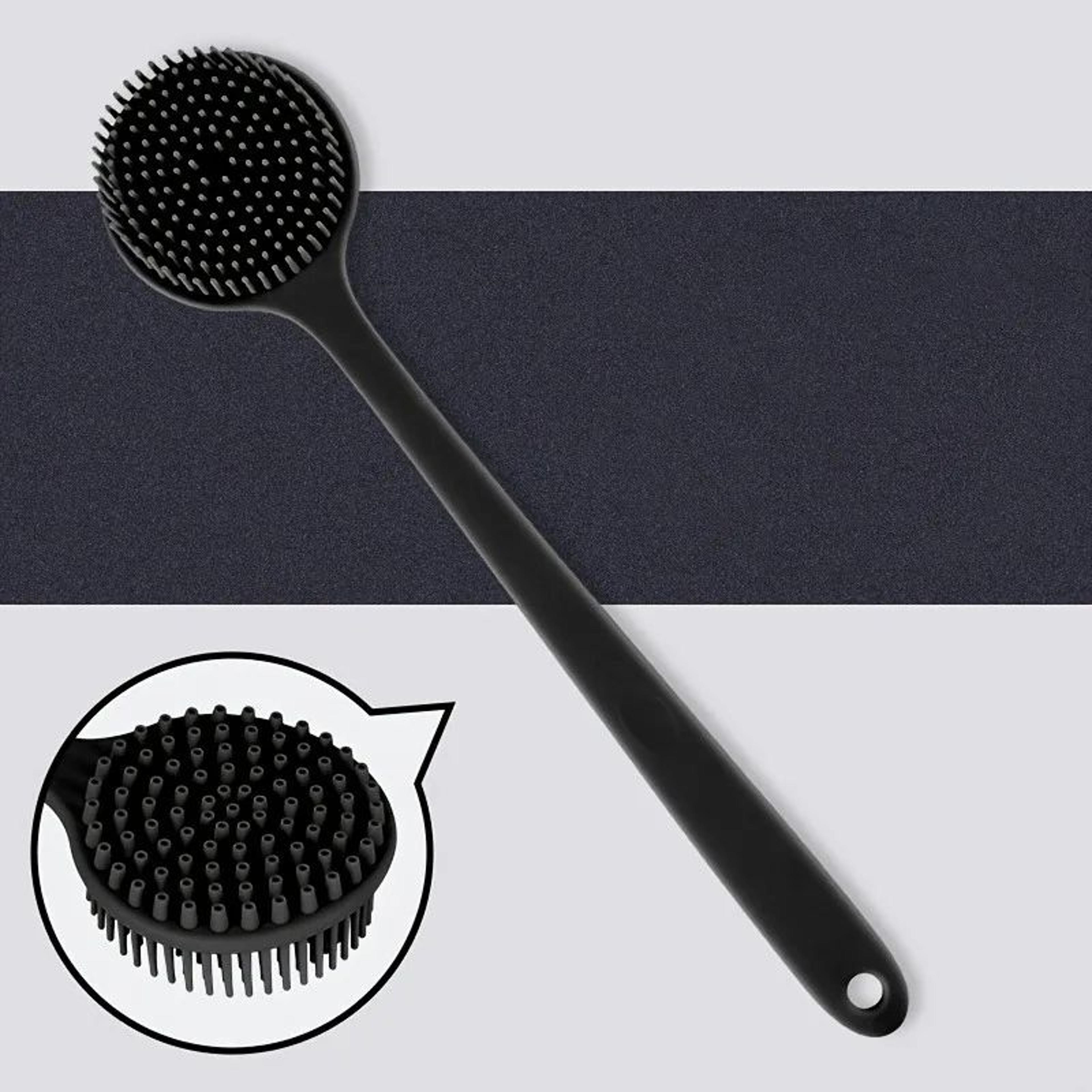 Long Handle Back Scrubber Brush  Soft Exfoliating Body Brush For Shower Bath  Spa 1