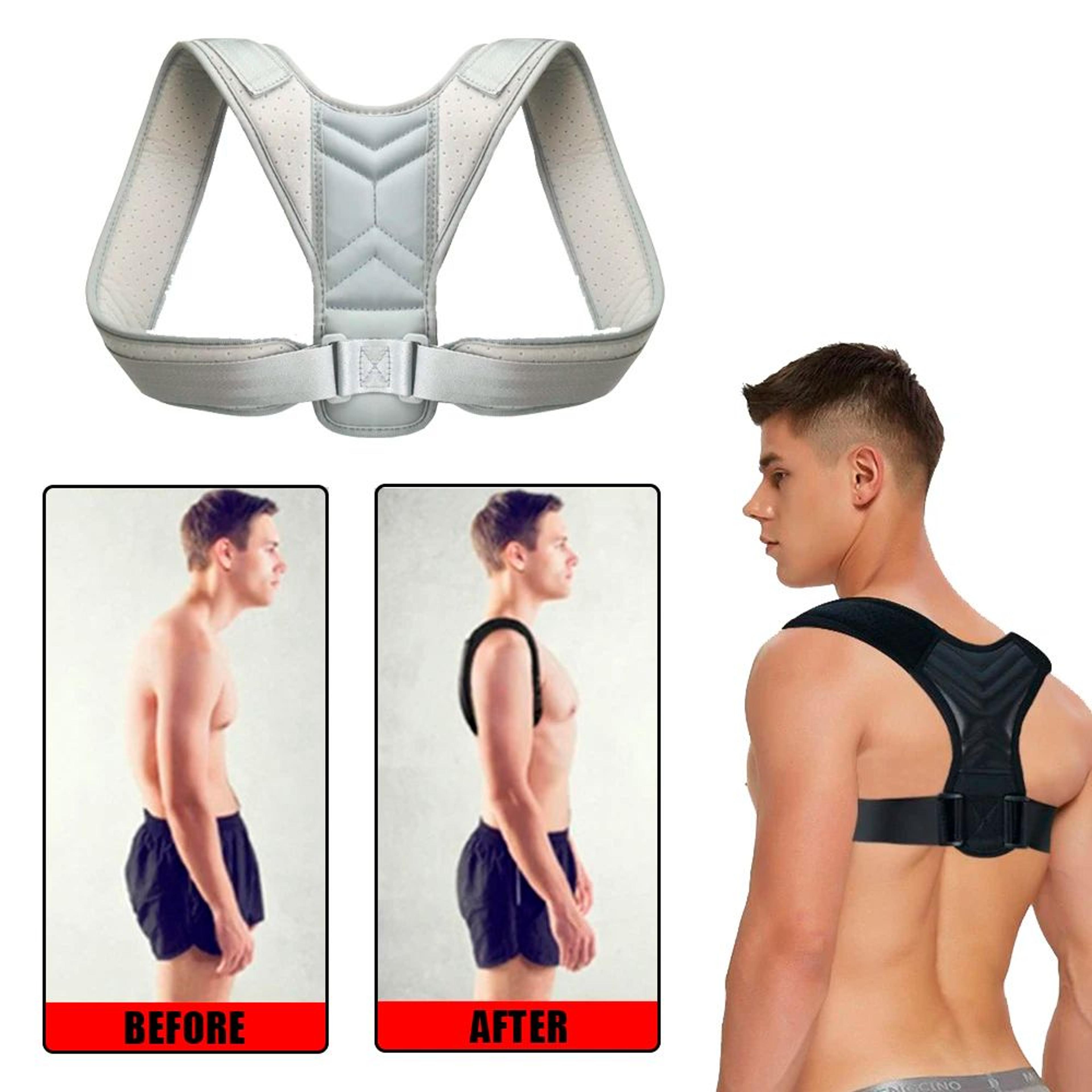 Adjustable Back Posture Corrector Brace  Shoulder Support  Neck Alignment Belt For Men  Women 2